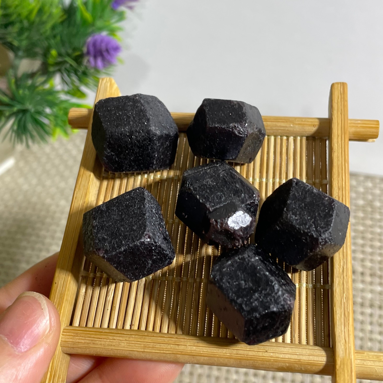 6pcs RED Garnet Crystal gemstone rough stone mineral specimen 102g