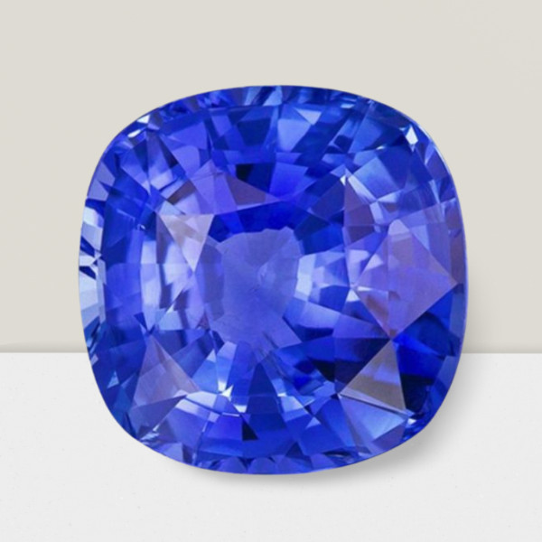 Blue Sapphire Cushion Cut Gemstone 4.2 Cts – 10 mm Flawless Loose Gem
