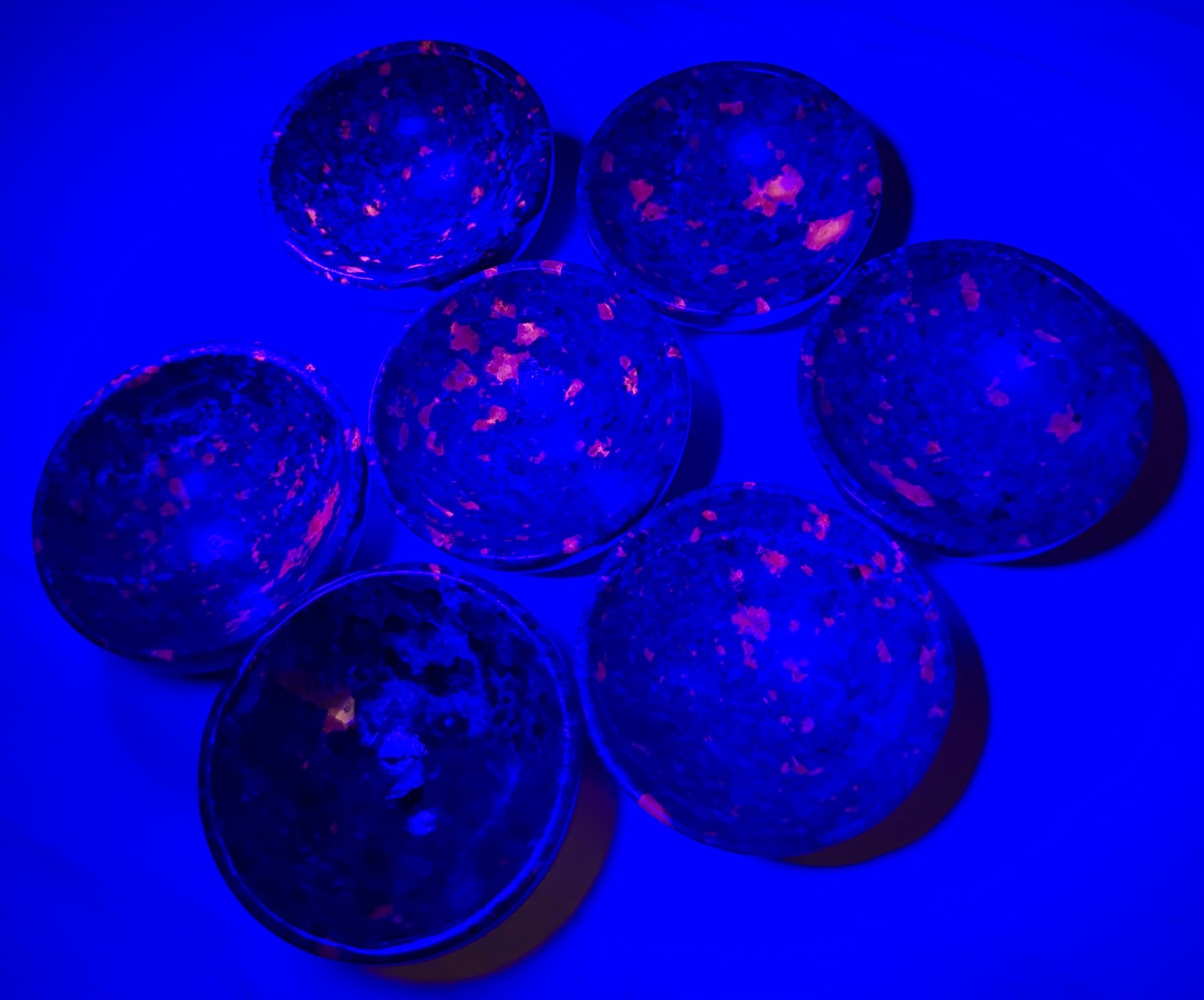 Wholesale 7 Pcs Natural Yooperlite Emberlite Bowls Crystal Healing Energy