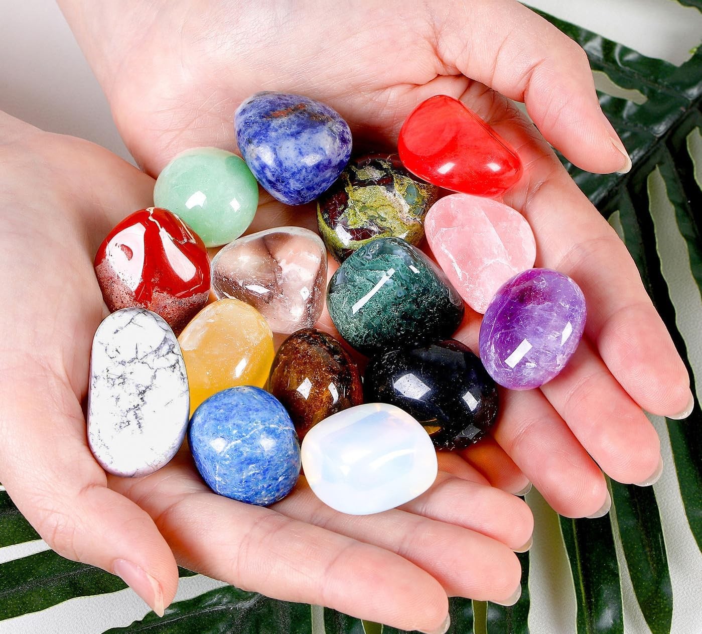 15 Pcs Natural Crystals Bulk Tumbled Stones Polished Irregular Quartz Crystal