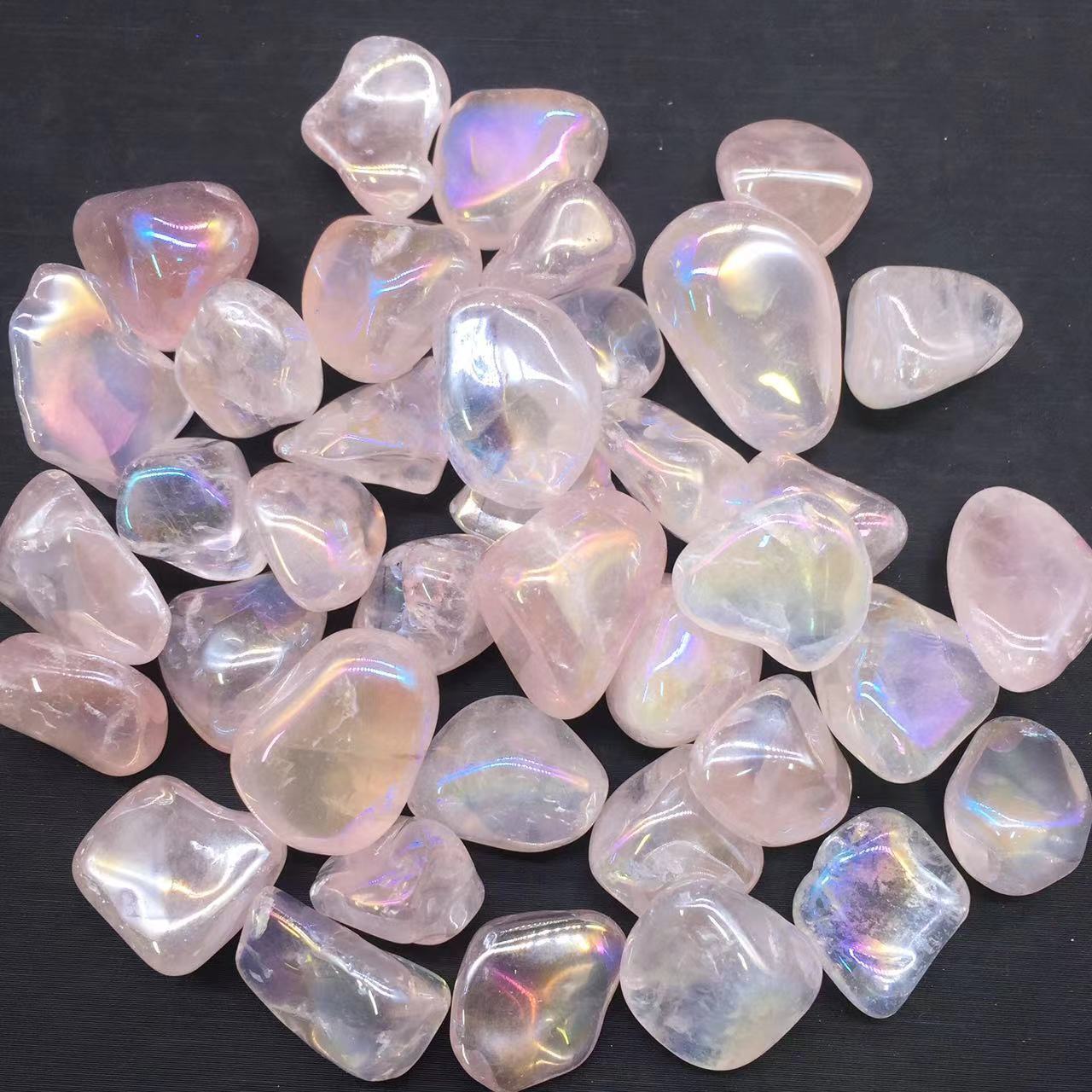 Angel Aura Natural Pink/Rose Quartz Crystal Tumbled Stone Healing Decorate 100g