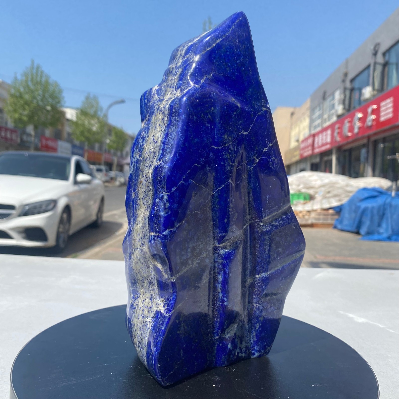 8.2LB Natural Stone Lapis Lazuli Freeform Polished Crystal Mineral Specimen