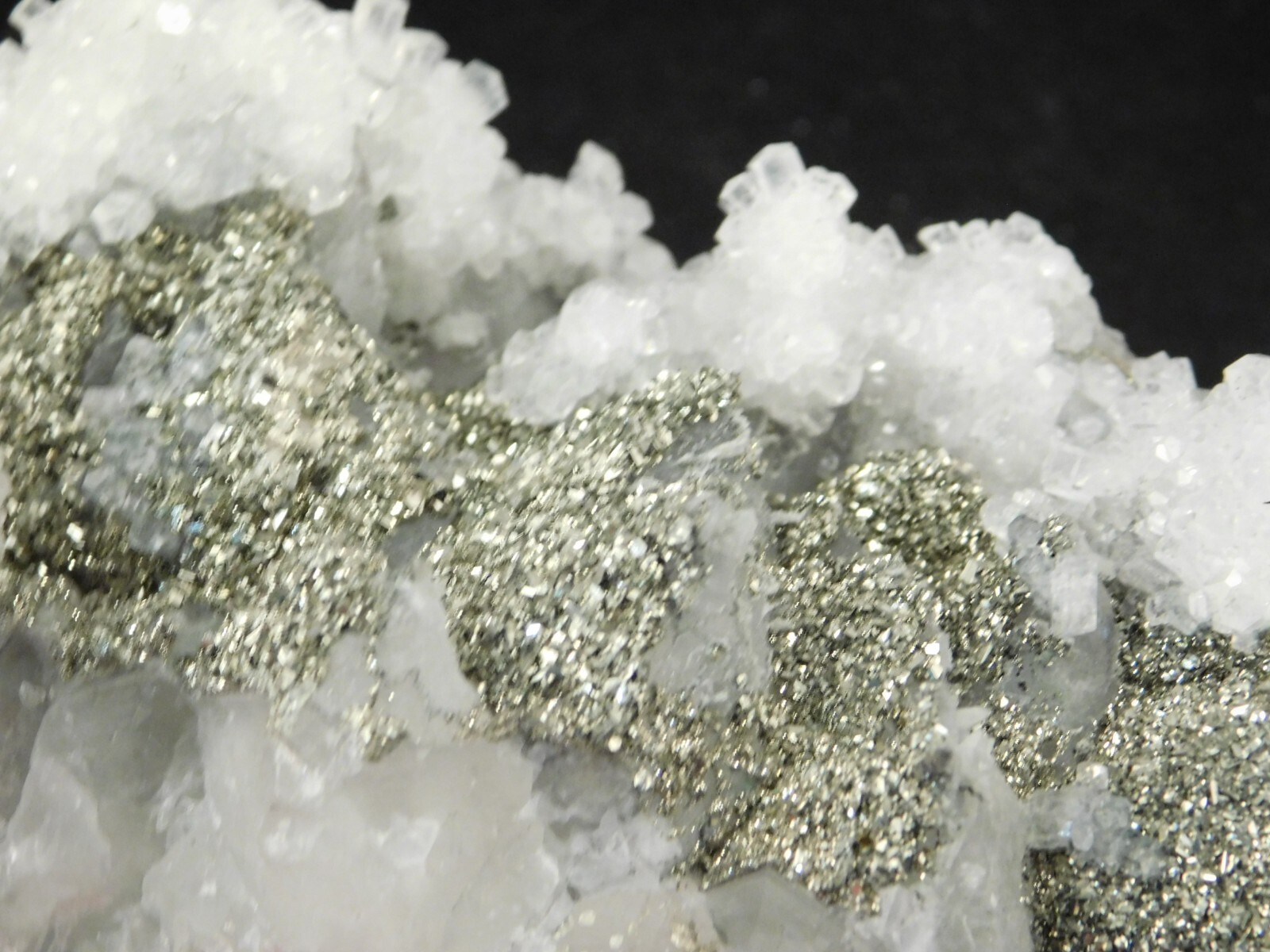 BIG! Pyrite Crystal Cluster on DOGTOOTH Calcite Crystals! From Mexico 1202gr