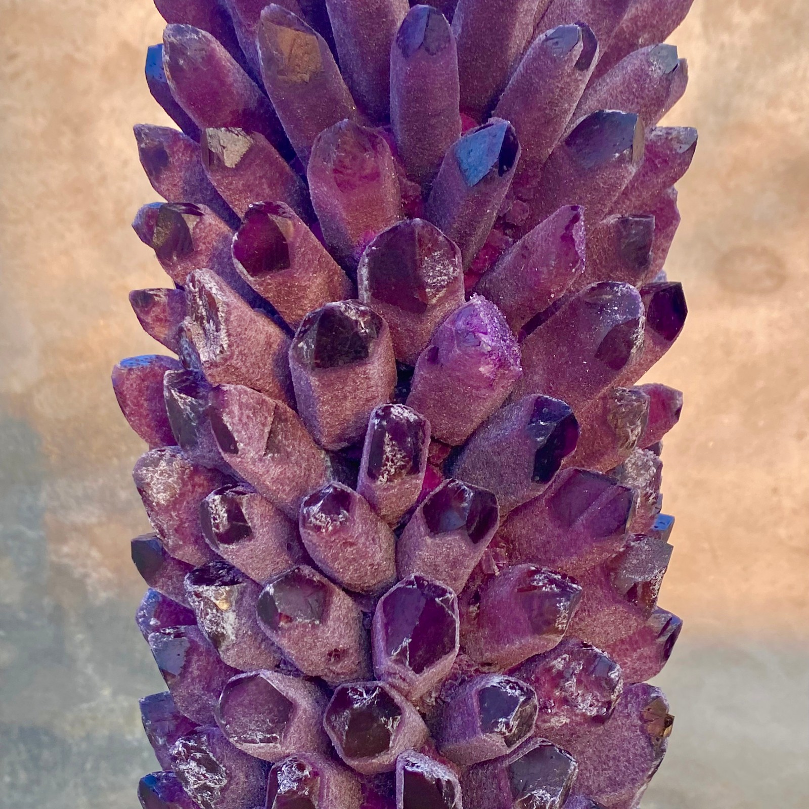 27.88LB New find purple phantom crystal quartz cluster mineral specimen healing