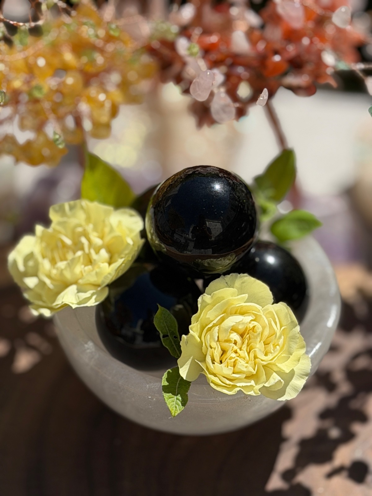 Wholesale Lot 3 lbs 10-12Pcs Natural Black Obsidian Sphere Crystal Ball Healing