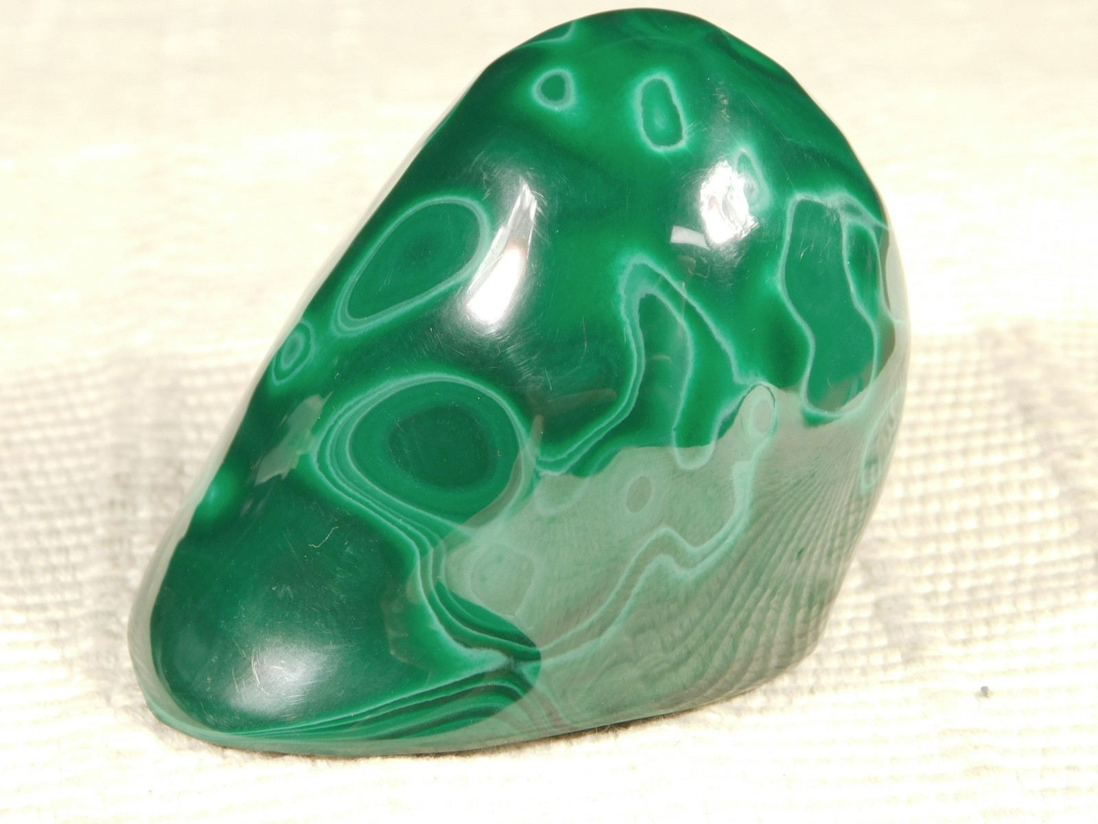 Big! Polished Deep GREEN Malachite STALACTITE or Stalagmite From the Congo 356gr