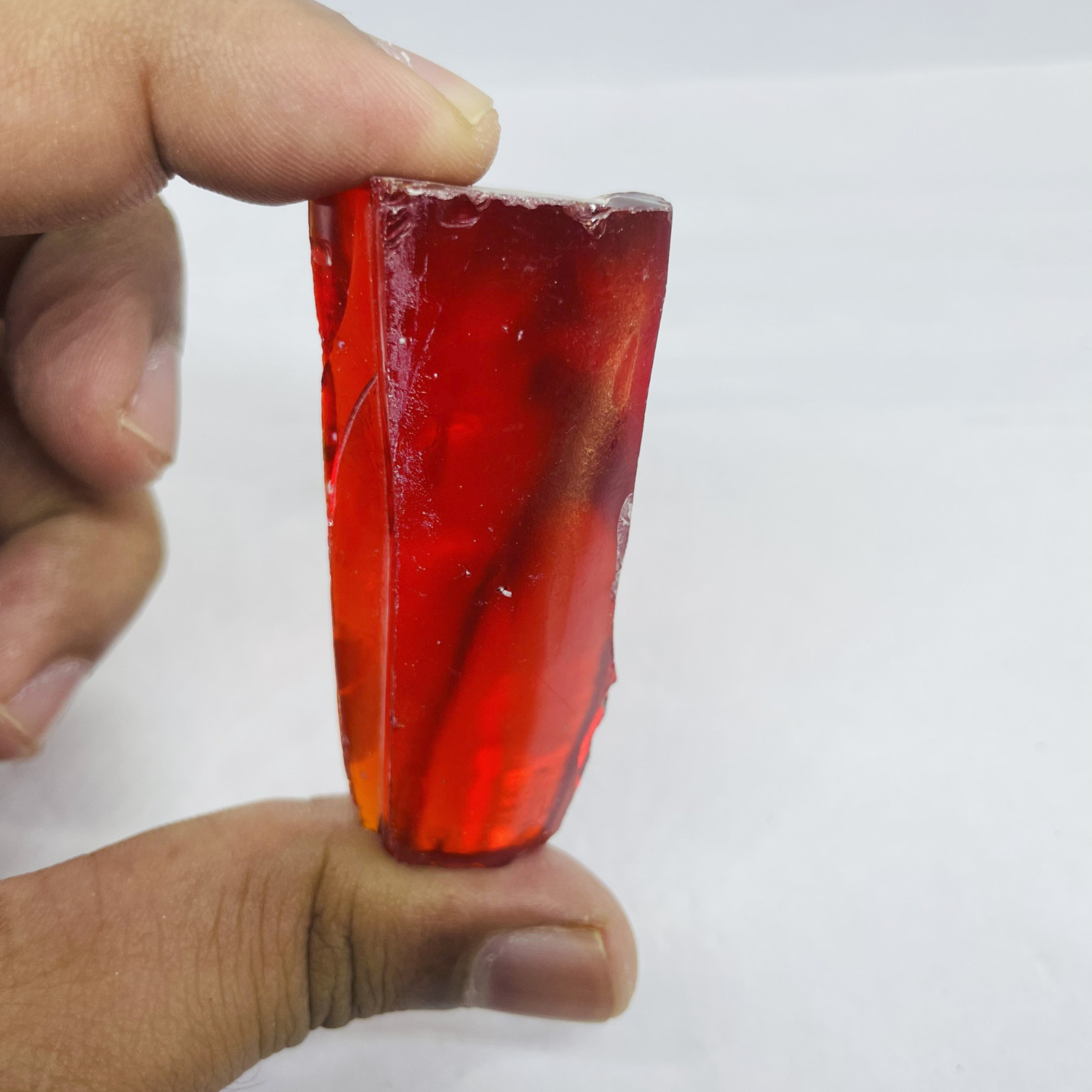 Healing Red Ruby Zircon Rough 400-500CT Meditation Crystal for Chakra Balancing