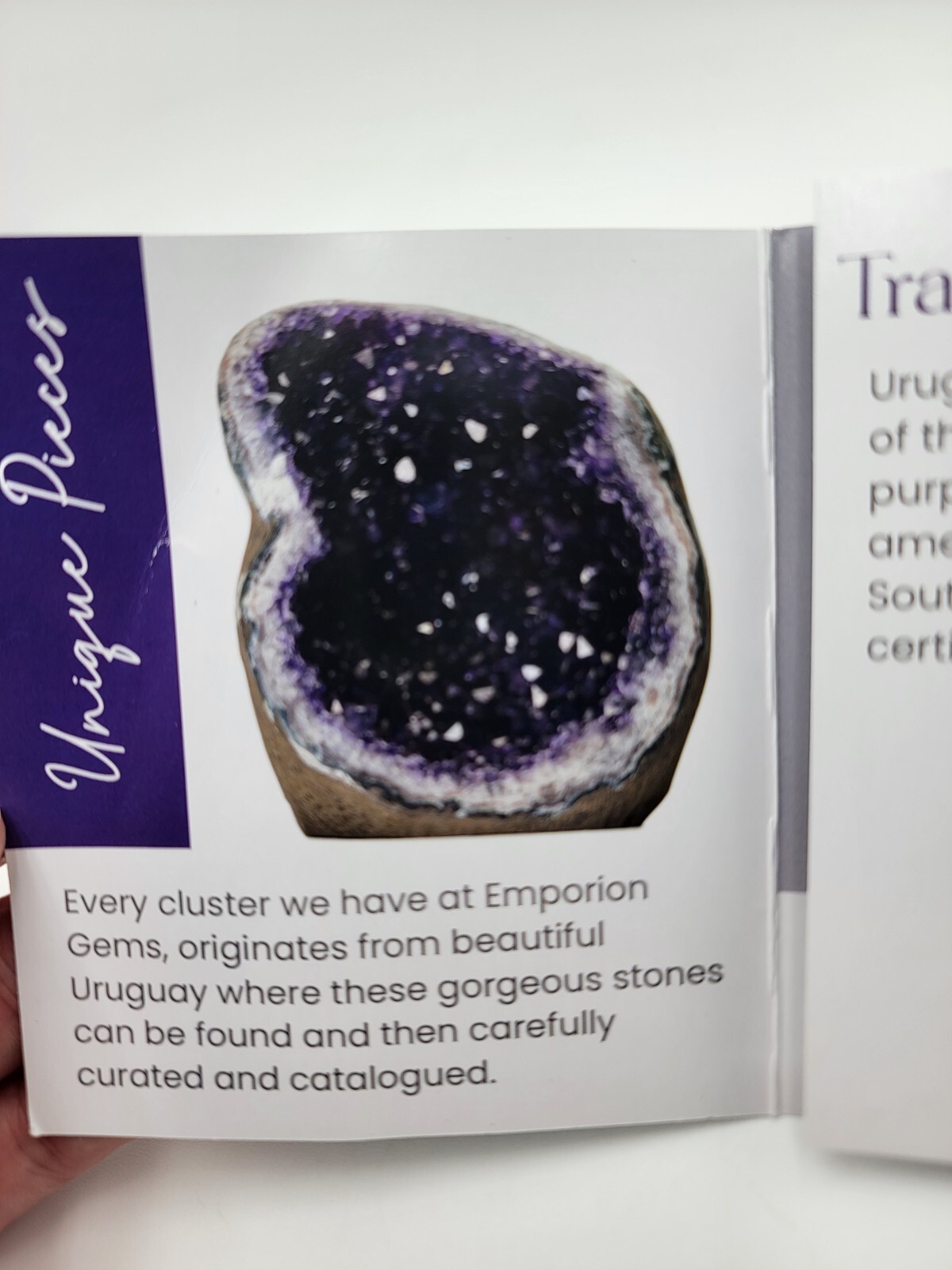 3.6lb STUNNING EMPORION Natural Amethyst Gem Crystal Clusters Geode Uruguay