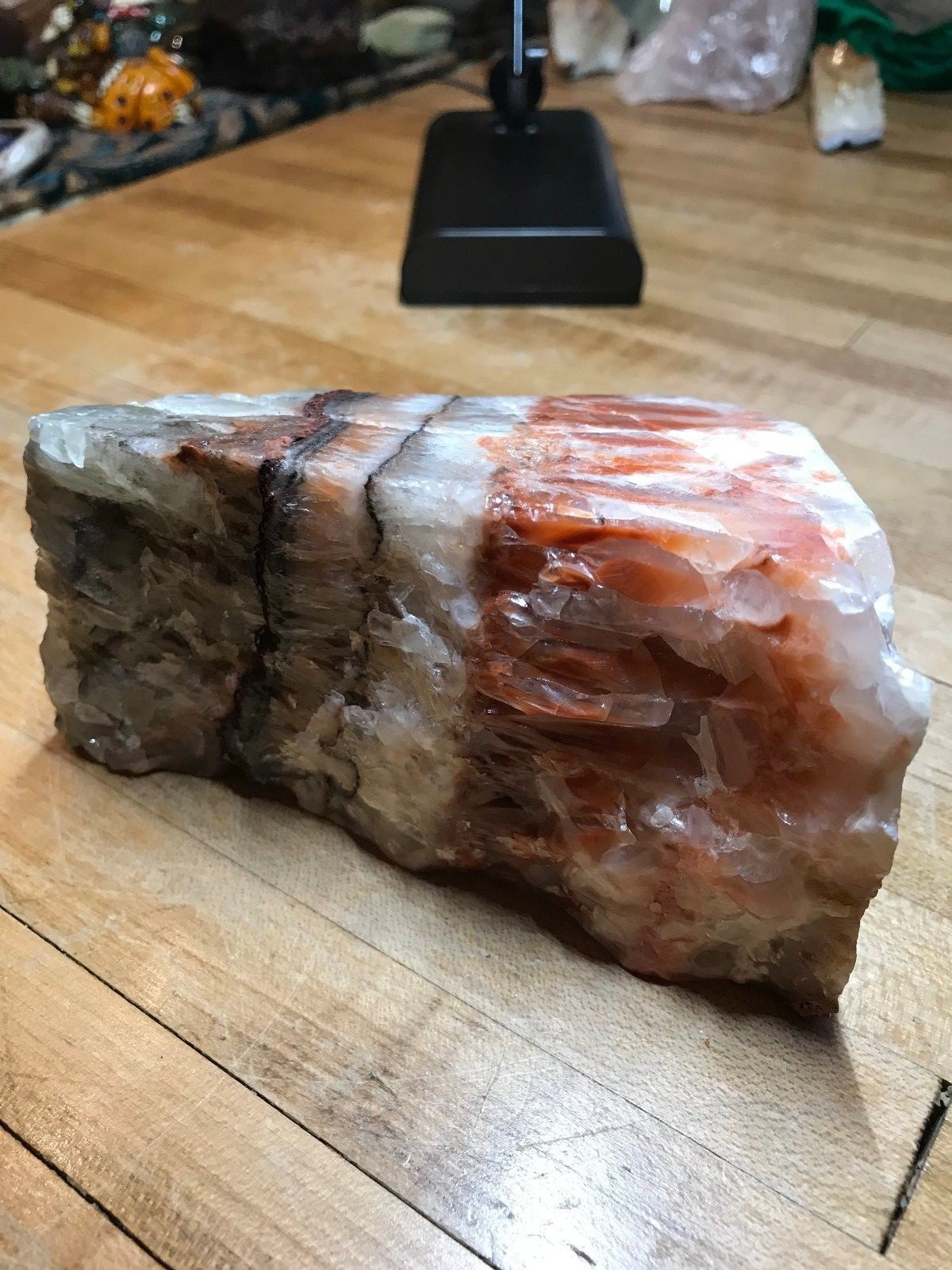 Multicolored Calcite Crystal Mineral Gemstone Medium Natural Rock Specimen 004