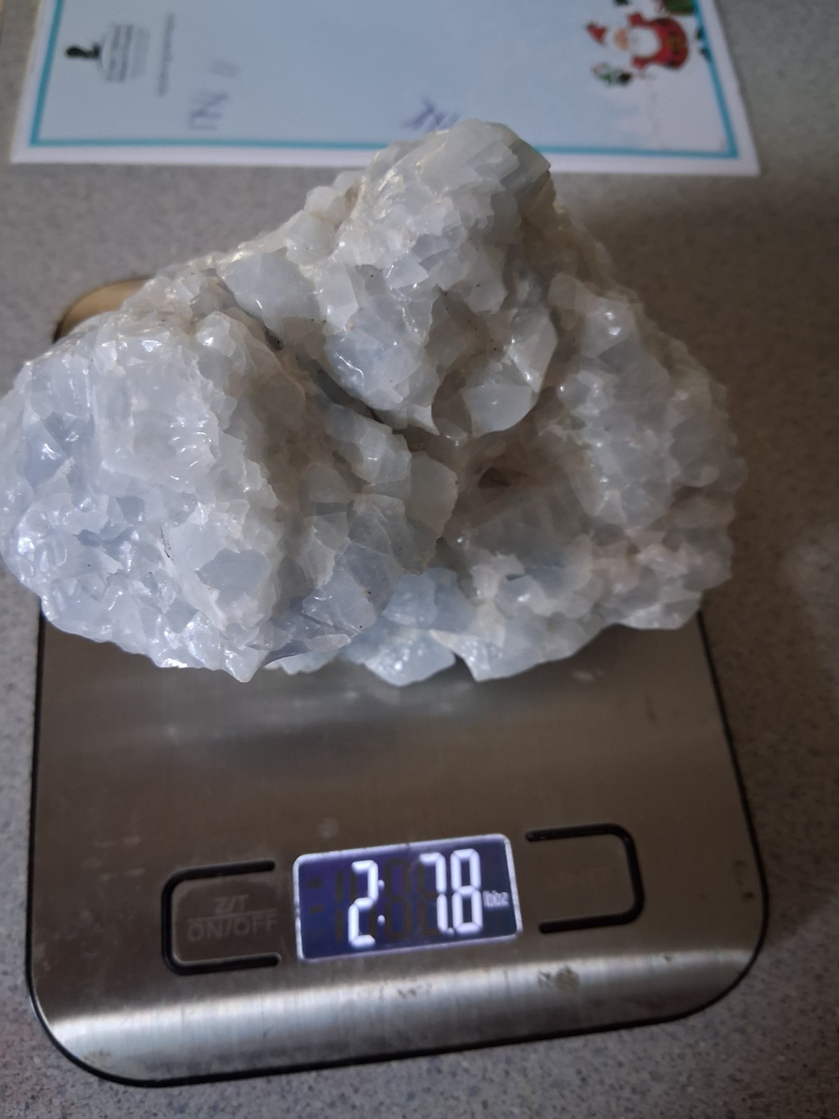 Large Natural Sky Blue Raw Calcite Specimen 2.78lbs Heritage Crystal Gem Stone