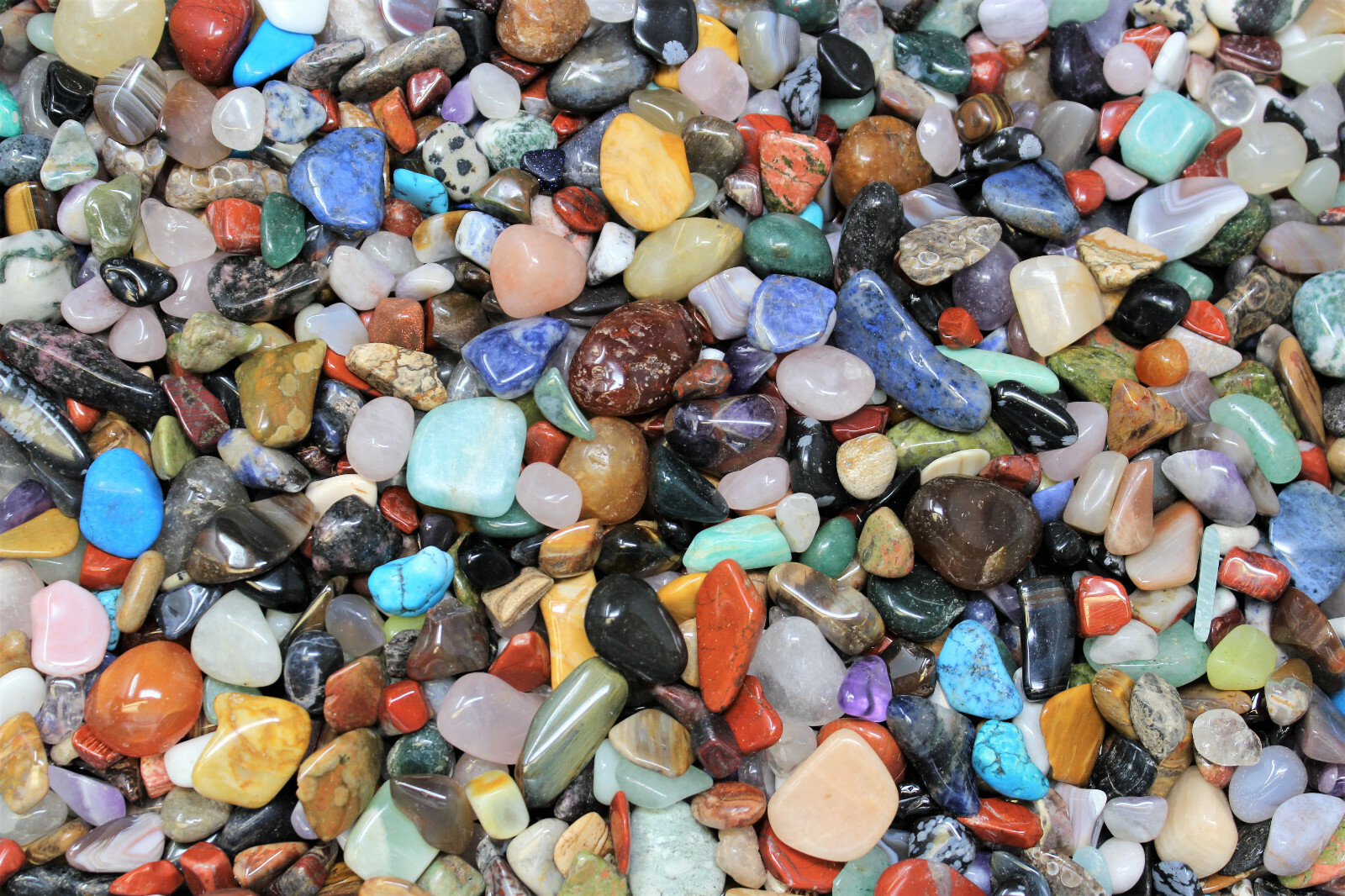 WHOLESALE 10 lb Lot of Small Assorted Mixed Tumbled Stones, MAD CHEAP Crystals!