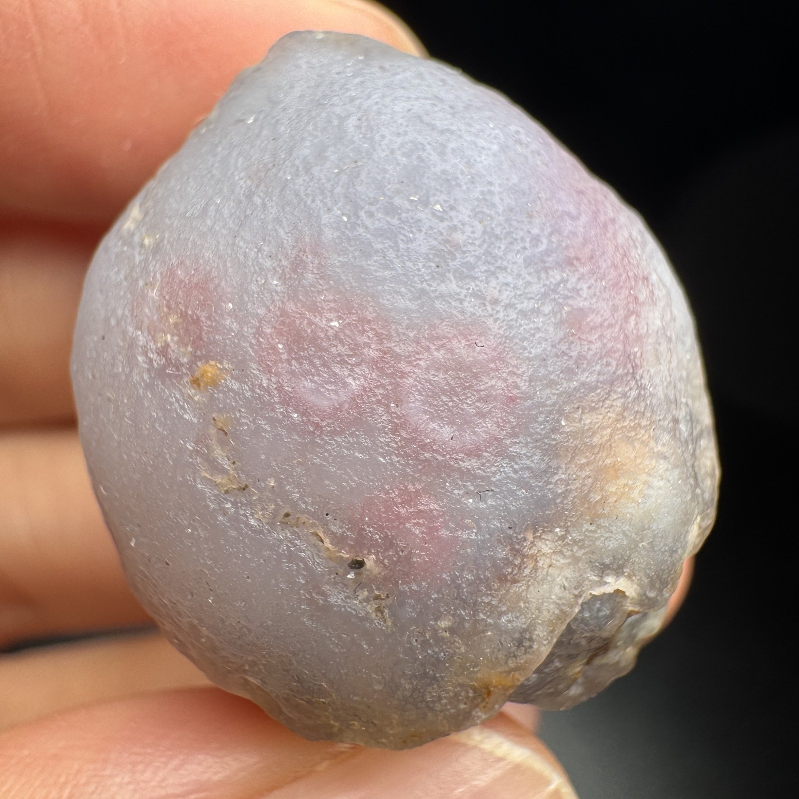 2.8cm/22g Natural Alxa Gobi Candy Agate Ice Crust & Pink Eyes #6619