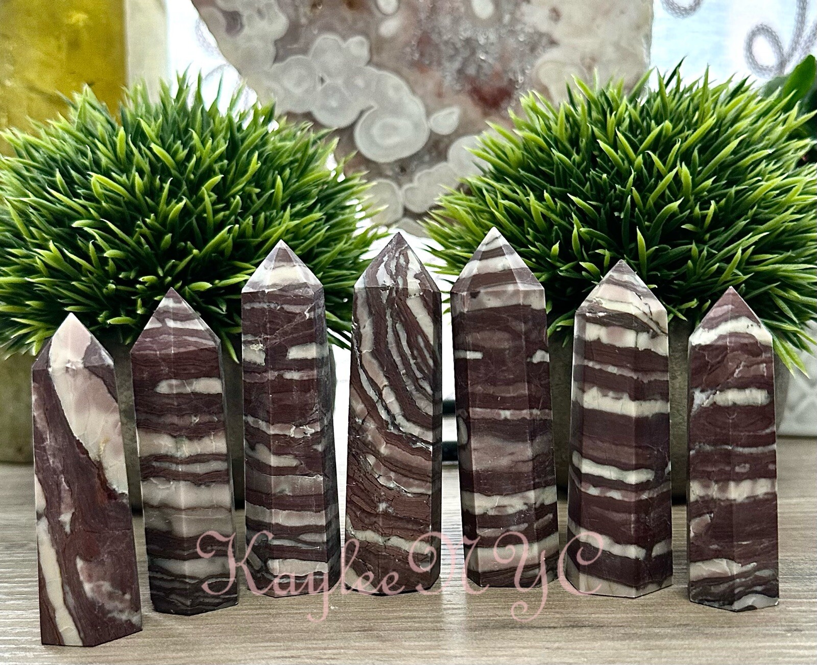 Wholesale Lot 1 Lb Natural Zebra Jasper Tower Point Crystal Healing Energy