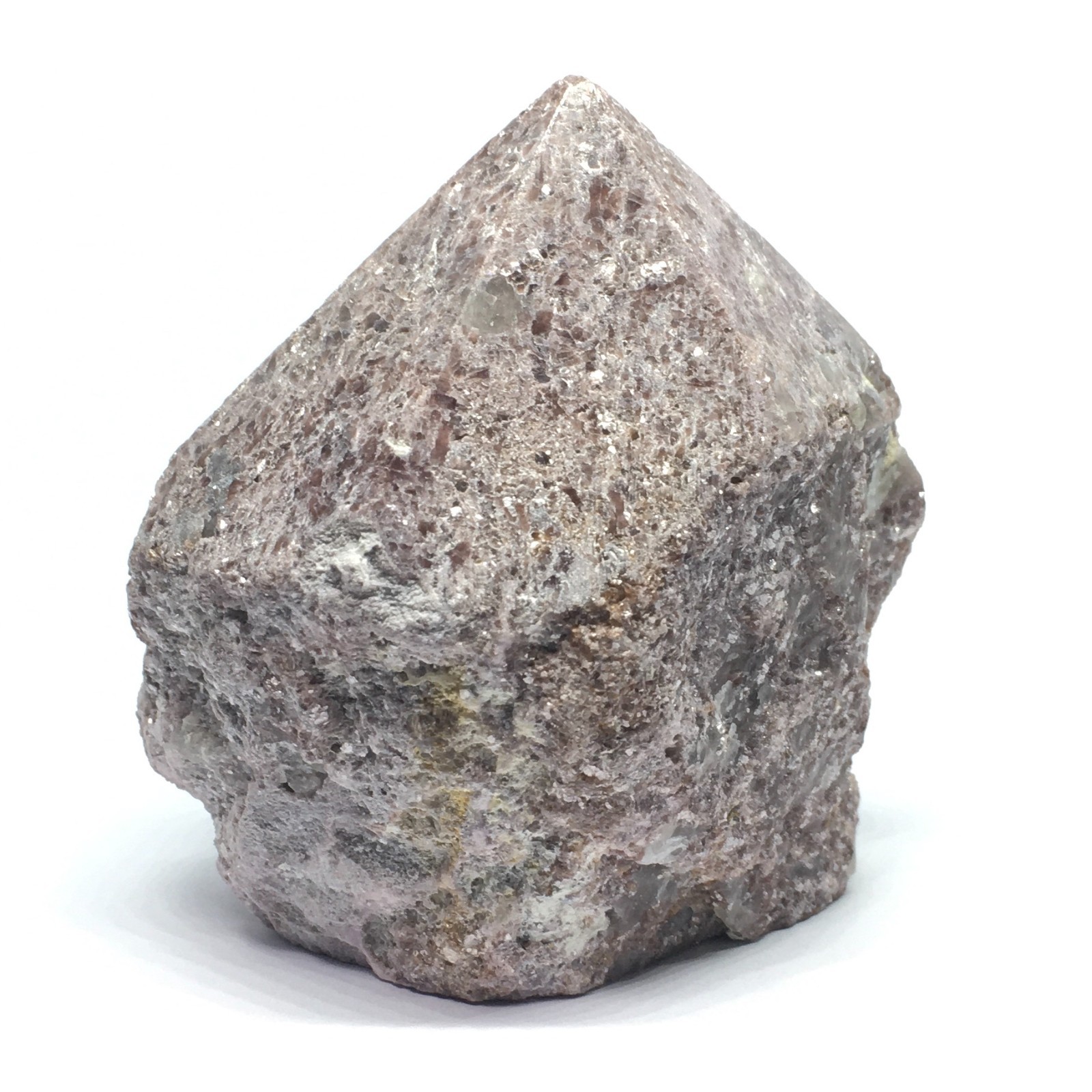 Lepidolite Rough Point -Size : 7 cm Tall x 6 x 3.5cm Wide W: 287grams
