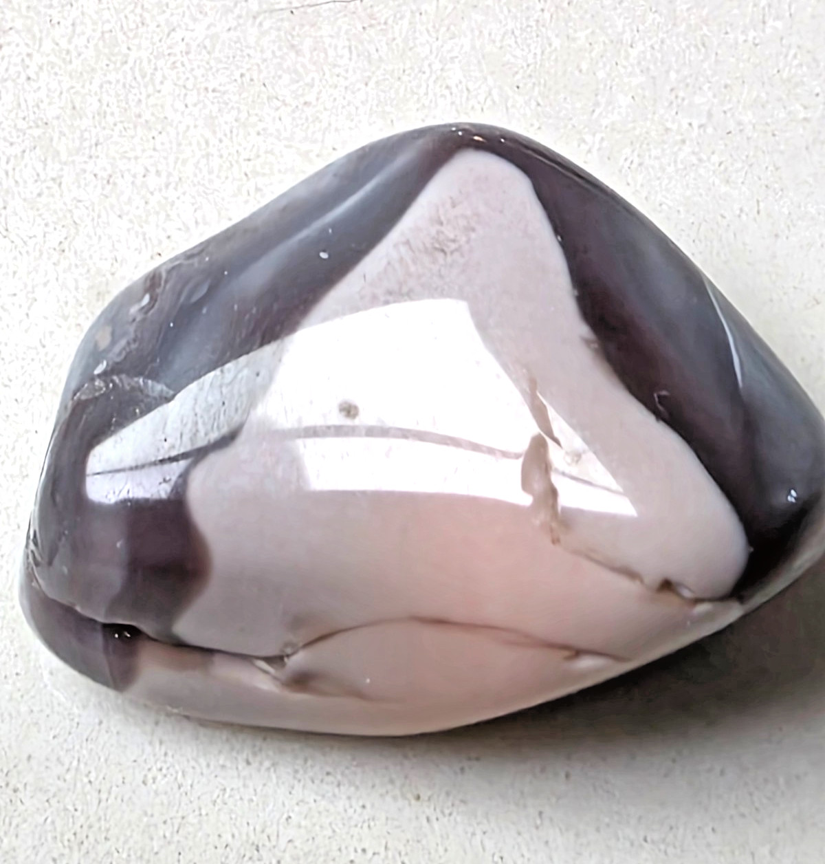 POLISHED BEAUTIFUL BOTSWANA AGATE, Pink and Dark Gray AGATE MUST SEE