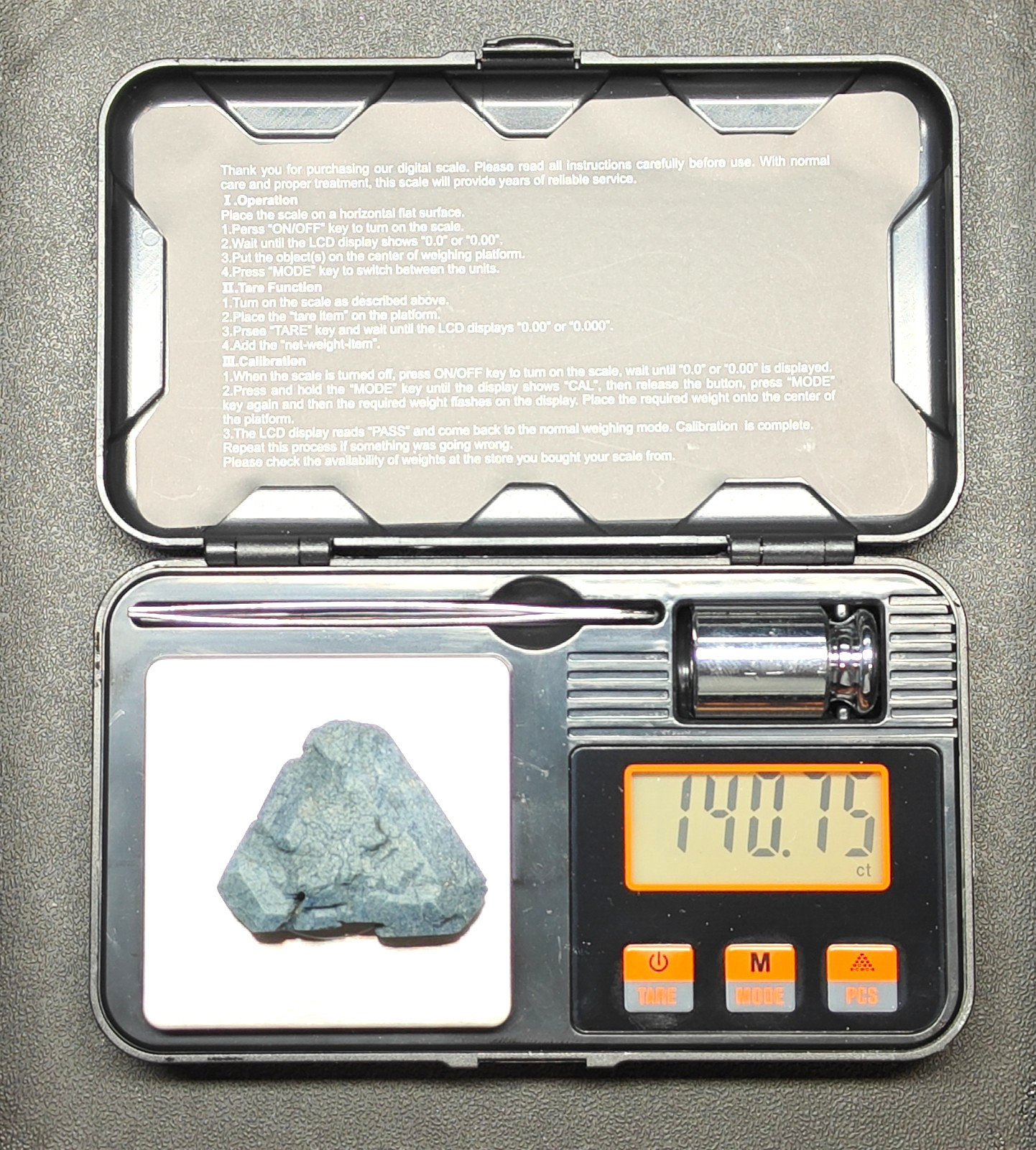 BENITOITE CRYSTAL TRIANGLE SPECIMEN ” GIANT ” Gems Gemstones Rare