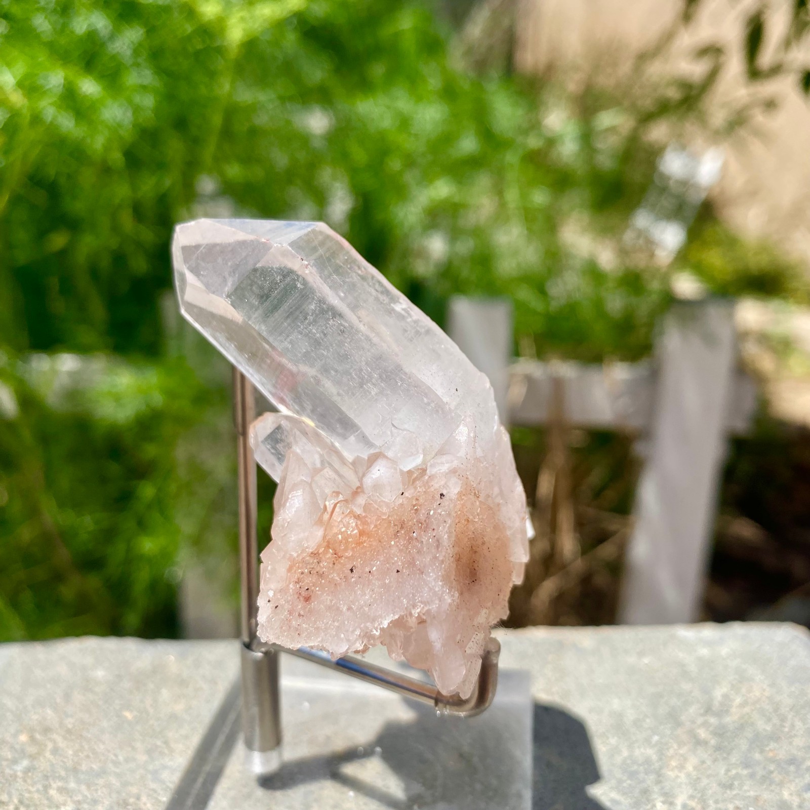91G Natural Clear White Crystal Quartz Cluster Energy Healing Specimen