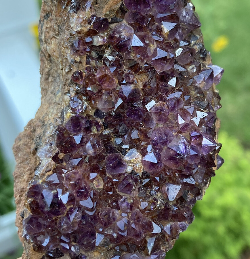 161g XTRA DARK PURPLE AMETHYST SPIRIT QUARTZ Fairy Cactus Crystal Cluster 4″