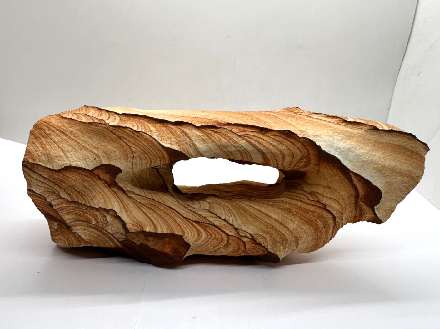 Sandstone Arch Sculpture Natural Rock Decor Display Piece 8″x3.5″ (3.2 Pounds)