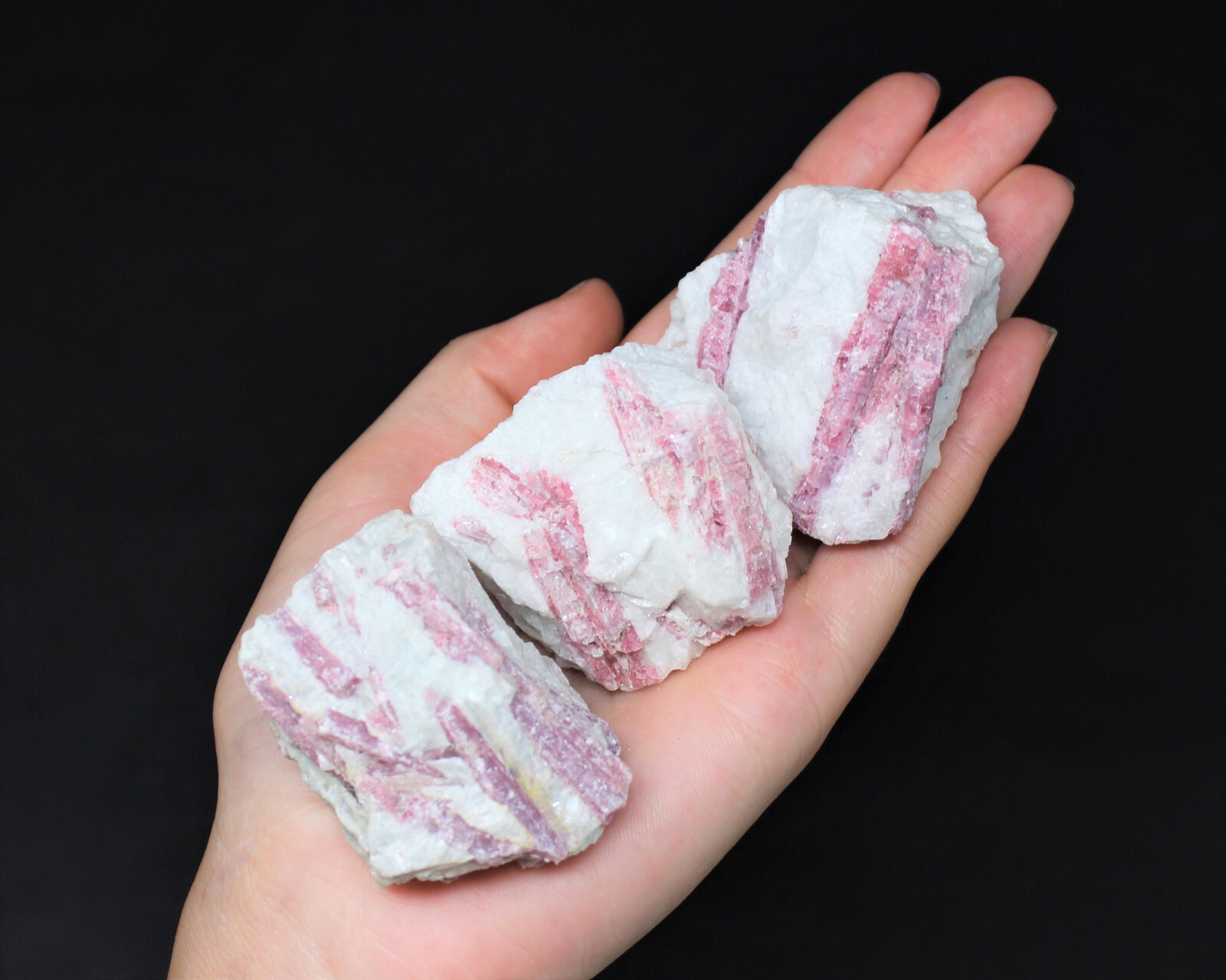 LARGE Rough Pink Tourmaline, 2-3″ (Raw Pink Tourmaline Crystals, Rubellite)