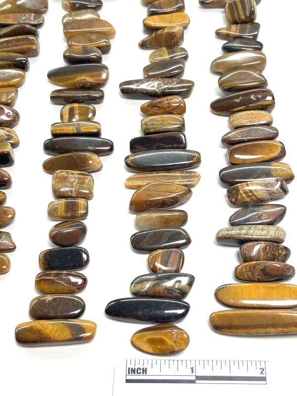 100pcs Bulk Tinger Eye Stone Polished Points & Pieces Jewelry Gemstone DIY