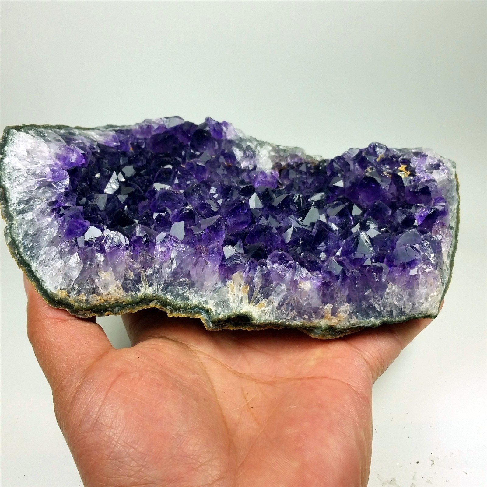 7.0″ URUGUAYAN AMETHYST GEODE DEEP PURPLE Healing Specimen A162