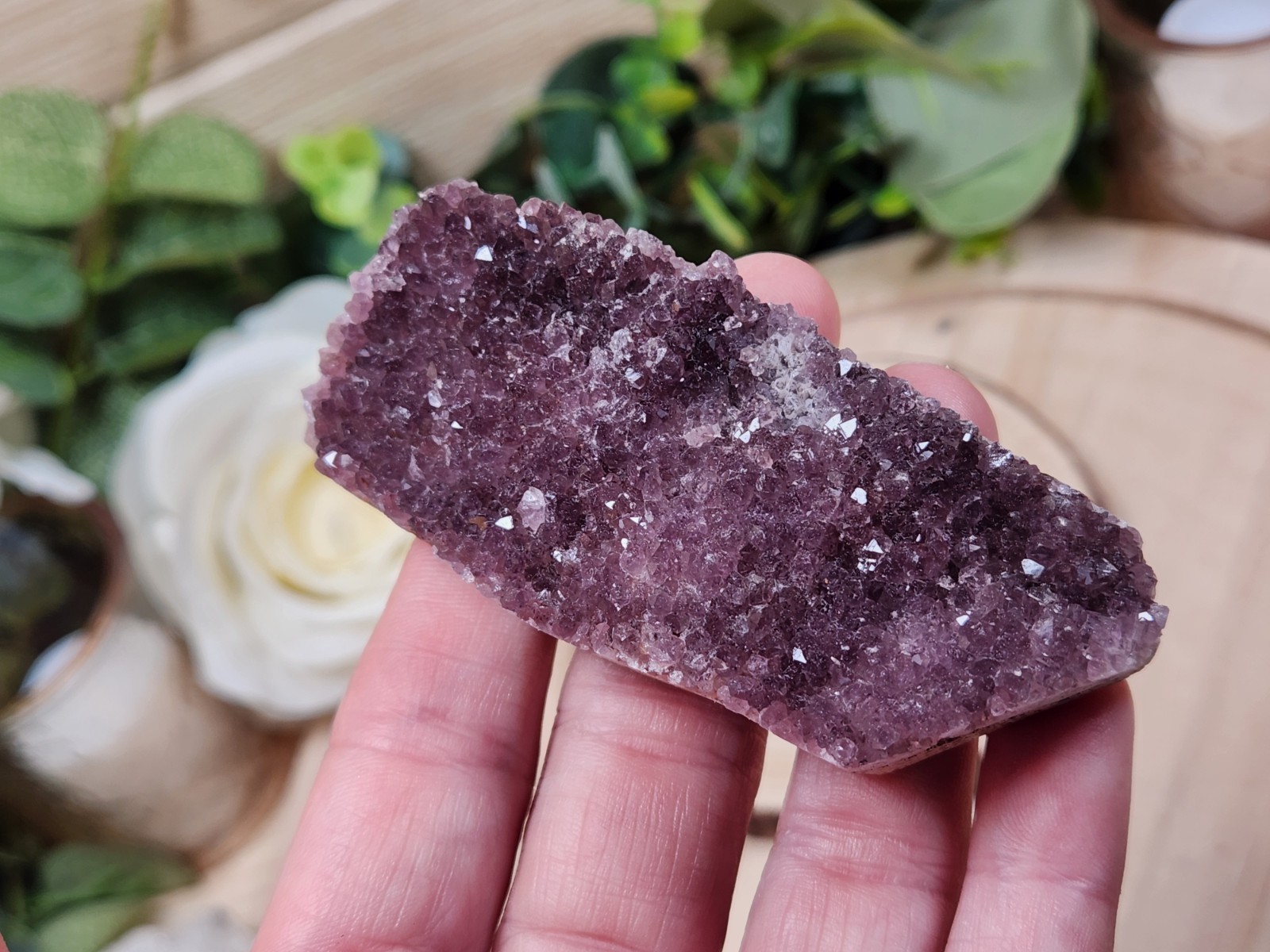 Turkish Amethyst Druzy Crystal Cluster, Alaçam Mine, 76g 3 Inch Specimen Y12