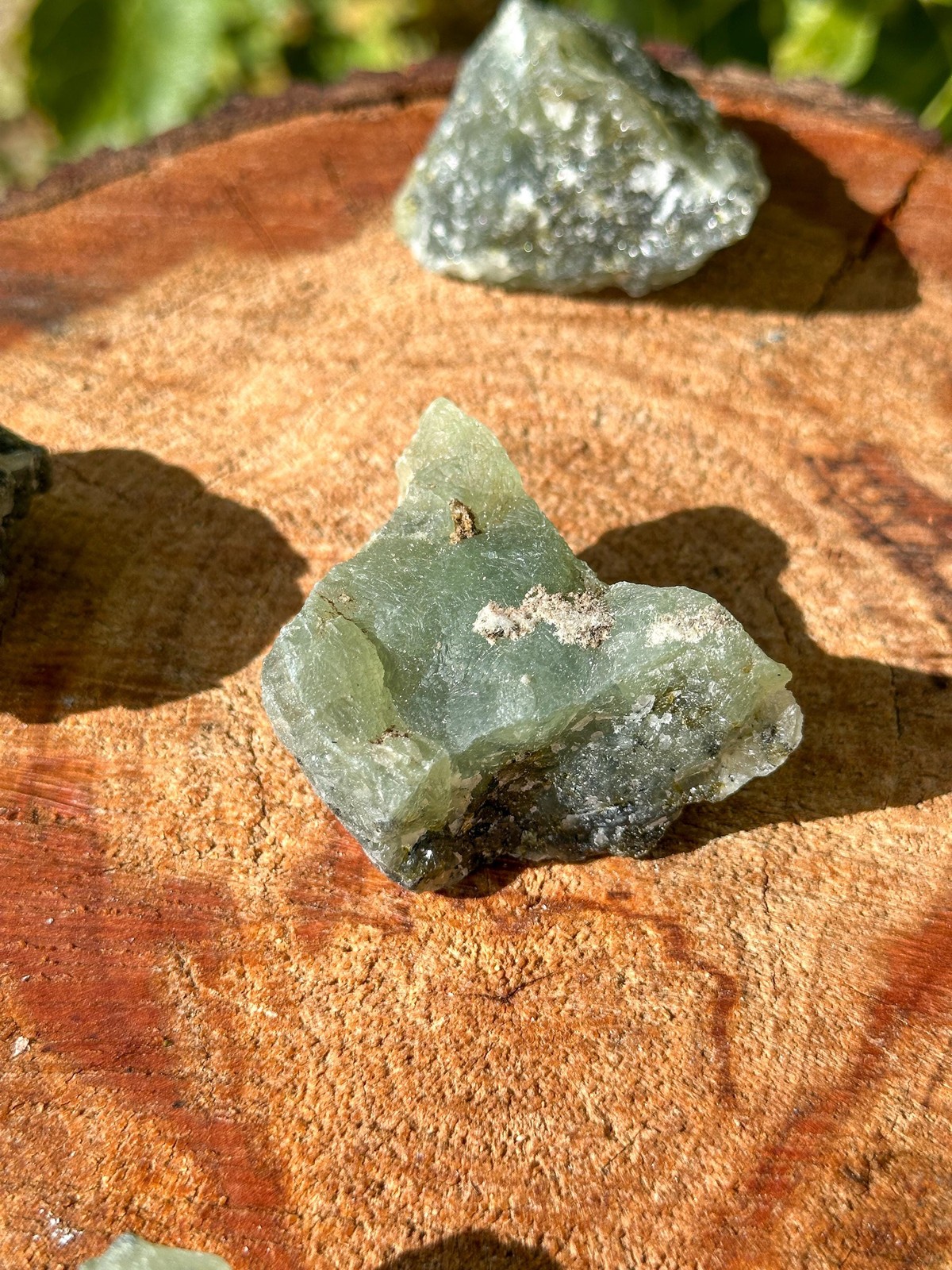 Natural Prehnite Stone / Karoo / Chiltonite / Prehnitoid / Edelite