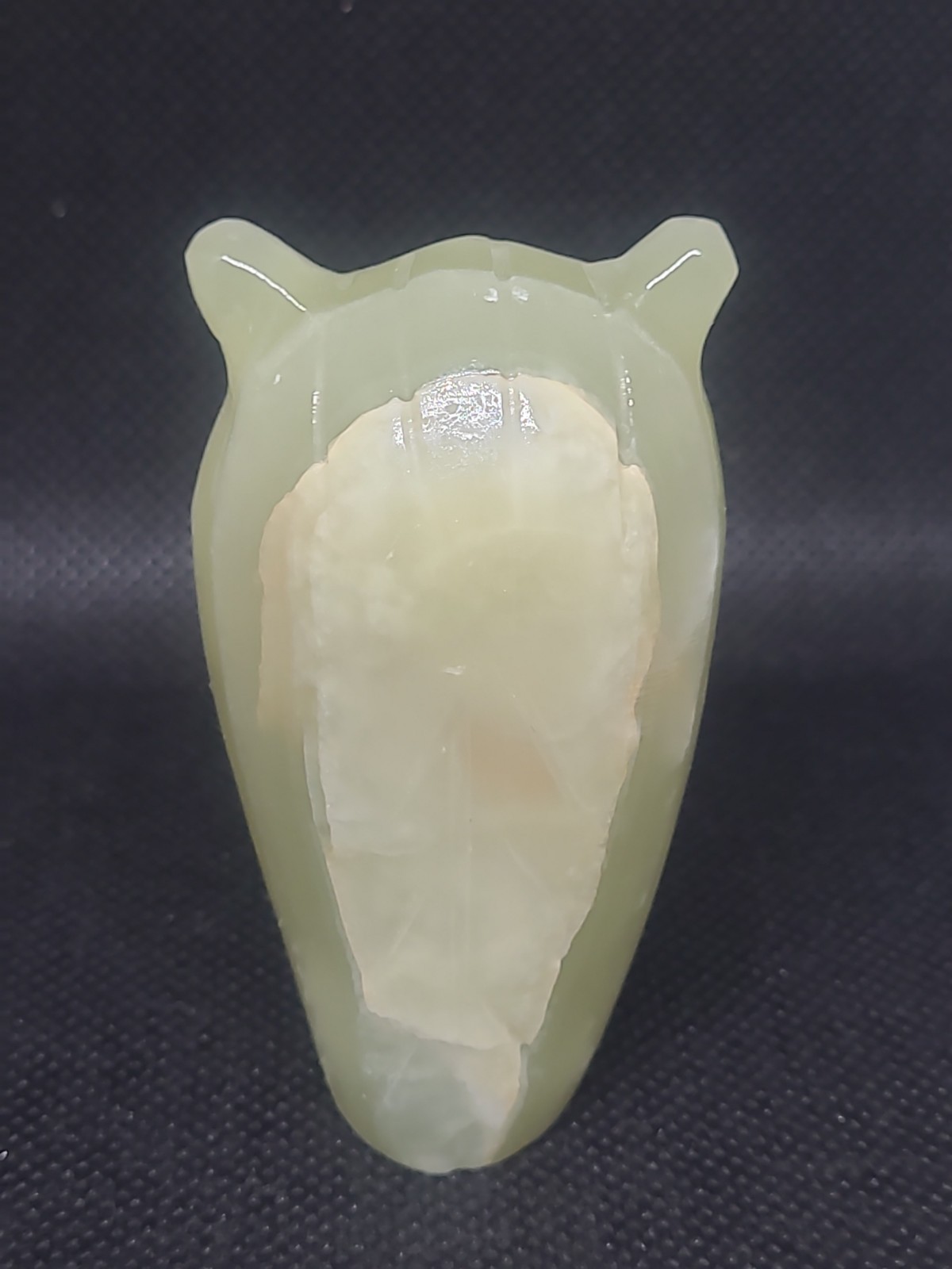 Natural Afghan jade Owl carved，Quartz Crystal owl，Crystal figurine，Home…