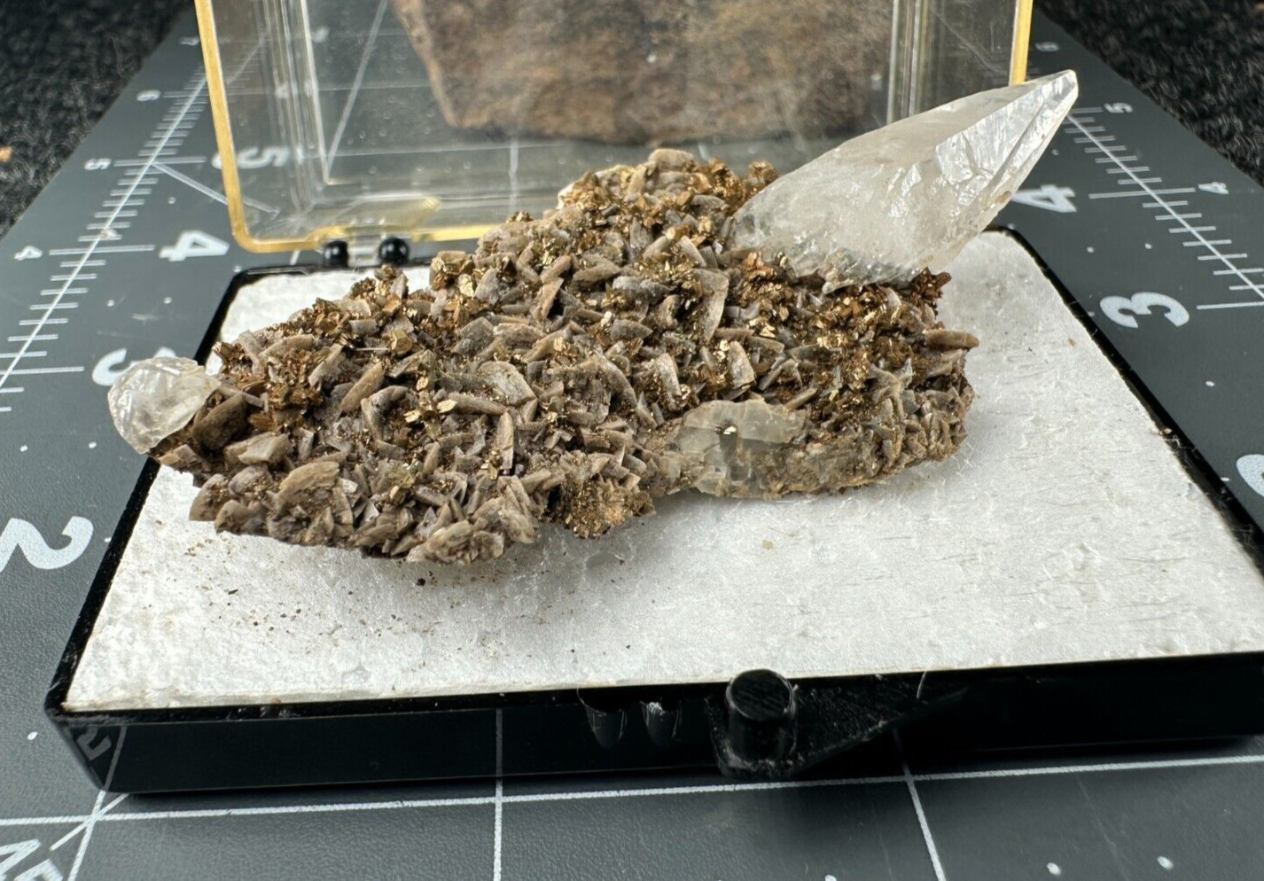 ➤ 3″ CALCITE on DOLOMITE & MARCASITE Pleasant Ridge Rensselaer Indiana VIDEO➤841
