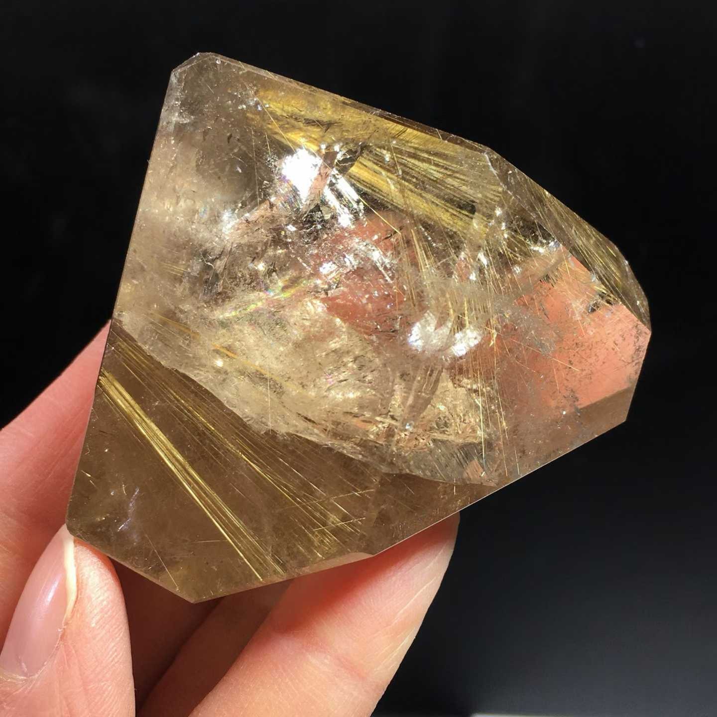 115g Natural hair crystal quartz mineral freeform crystal healing Reiki