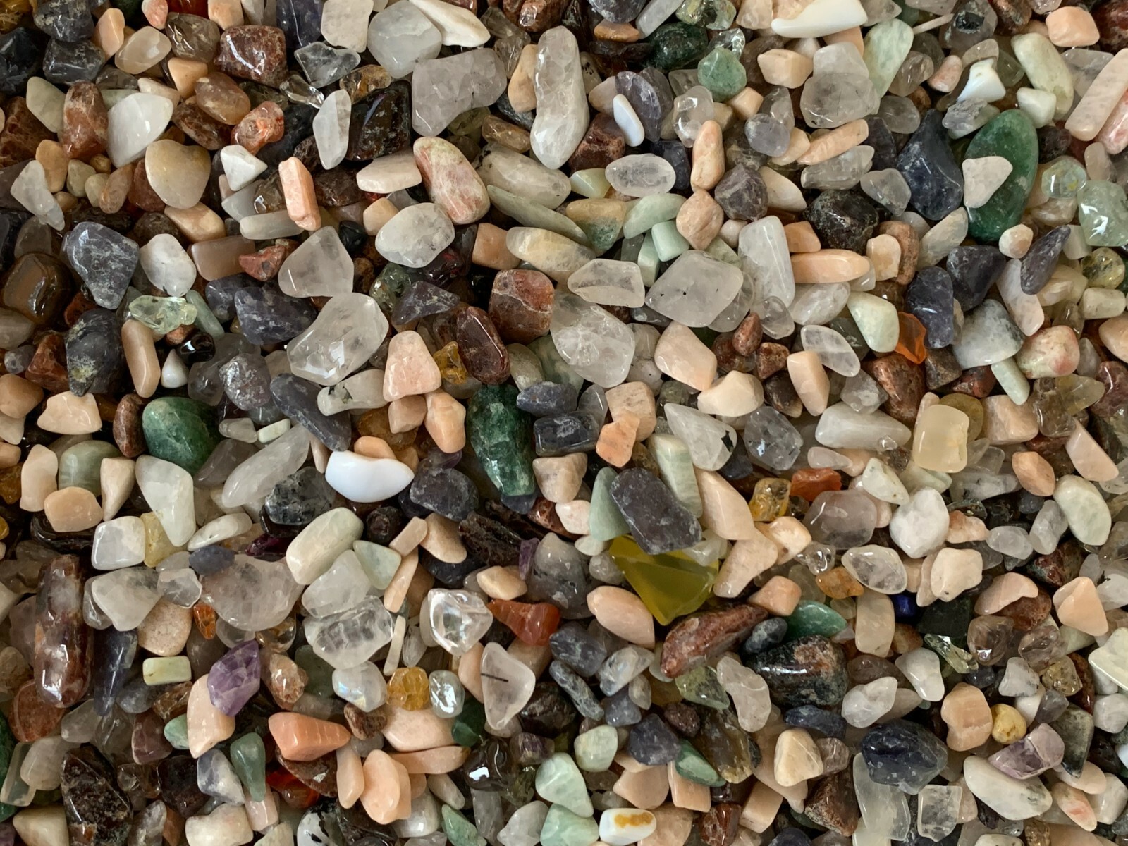 Tumbled Mix Semi Tumbled Gemstone Mini Chips 5 – 15 mm, Wholesale Bulk Lot