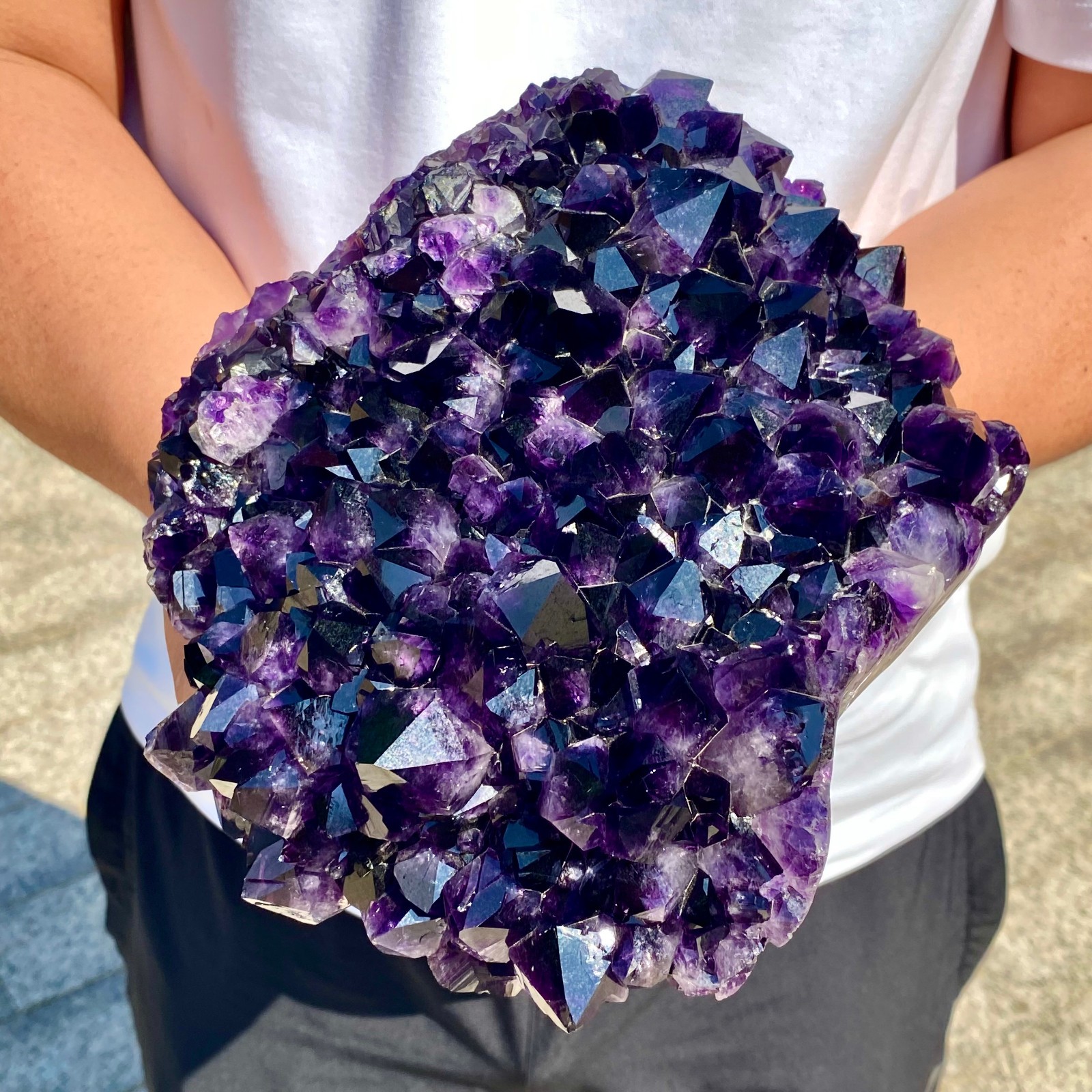 10LB Natural amethystCluster Quartz Crystal backbone mineral Specimen Healing