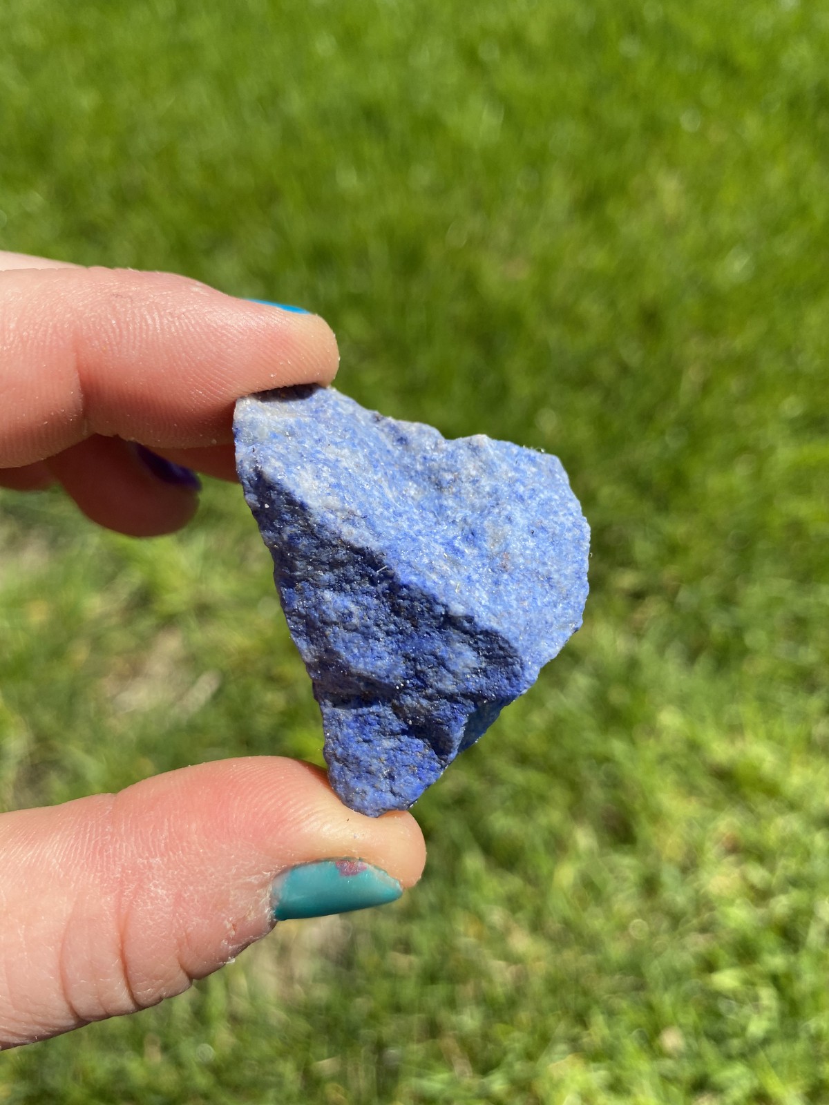 Raw Dumortierite Crystal, Natural Dumortierite from Brazil