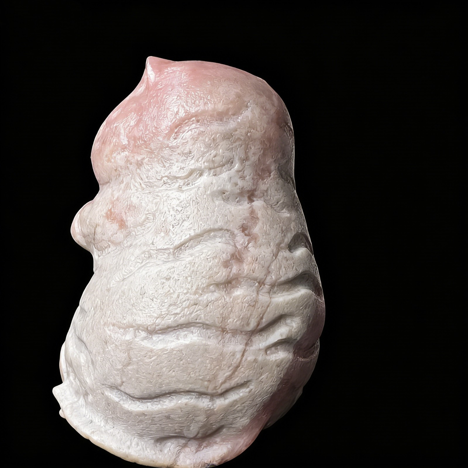2.8inNatural Pink Opal ‘Fang ErBao’ Cat Figurine – Healing Crystal Home Decor