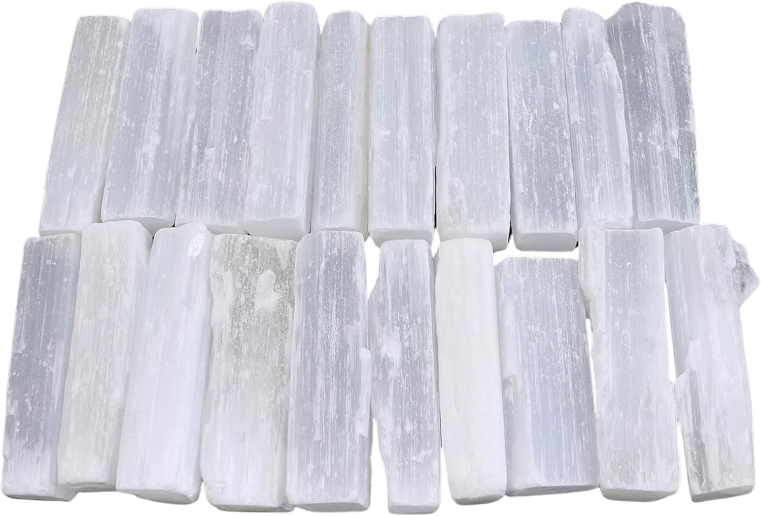 4 Selenite Crystal Wand | Variety Pack Selenite Sticks for Healing | Reiki & Met