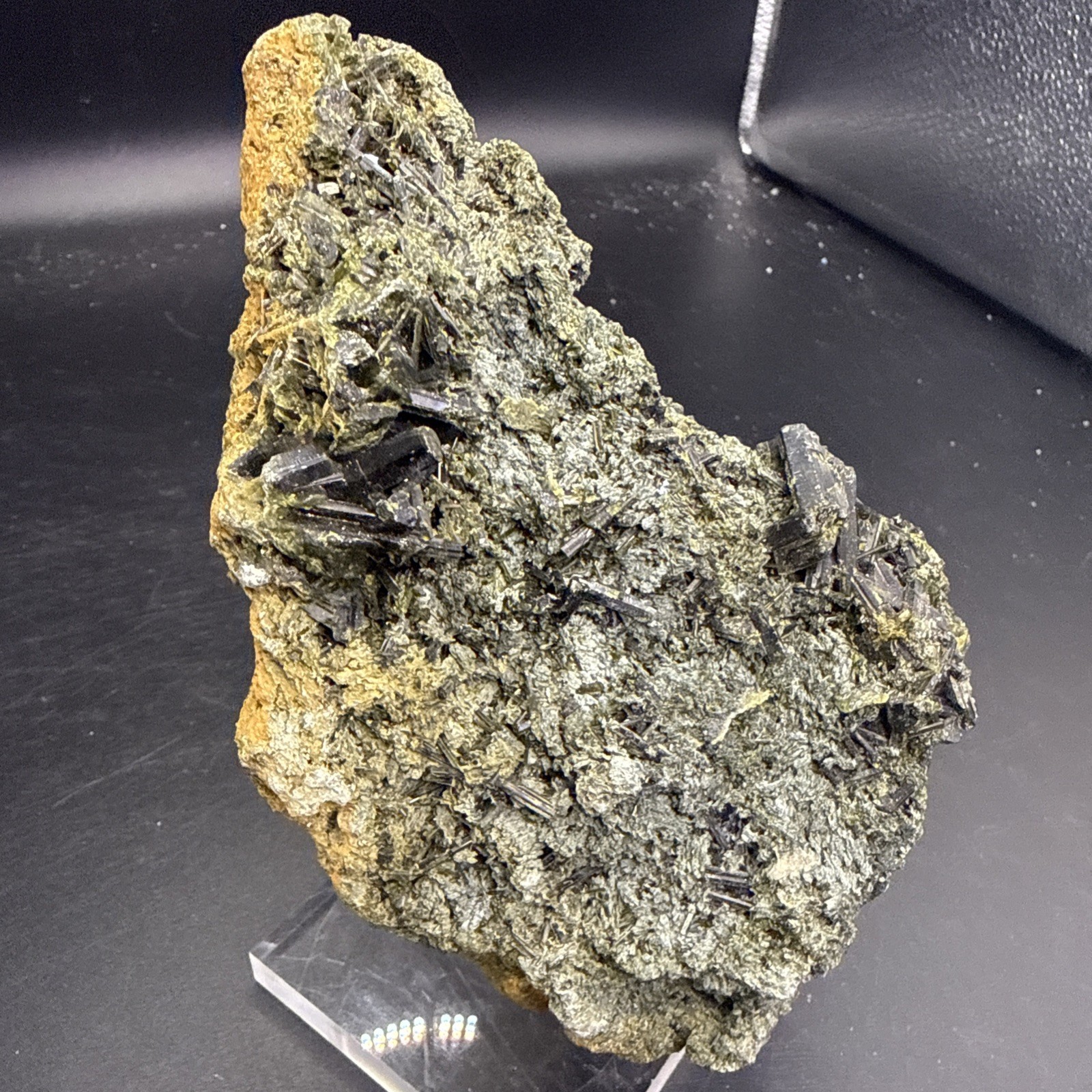 2.5 Lb Large Natural Epidote On Matrix From Pakistan. A+ Specimen,Minerals,Gems.