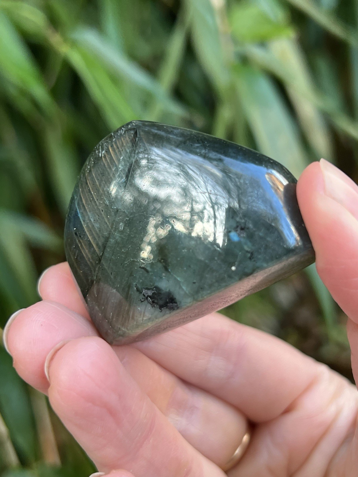 Deep Blue Labradorite Freeform Iridescent Crystal AAA+ 13