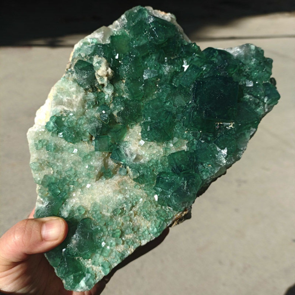 Natural Raw Green Fluorite Crystal Cluster Reiki Healing Mineral Specimen Chakra