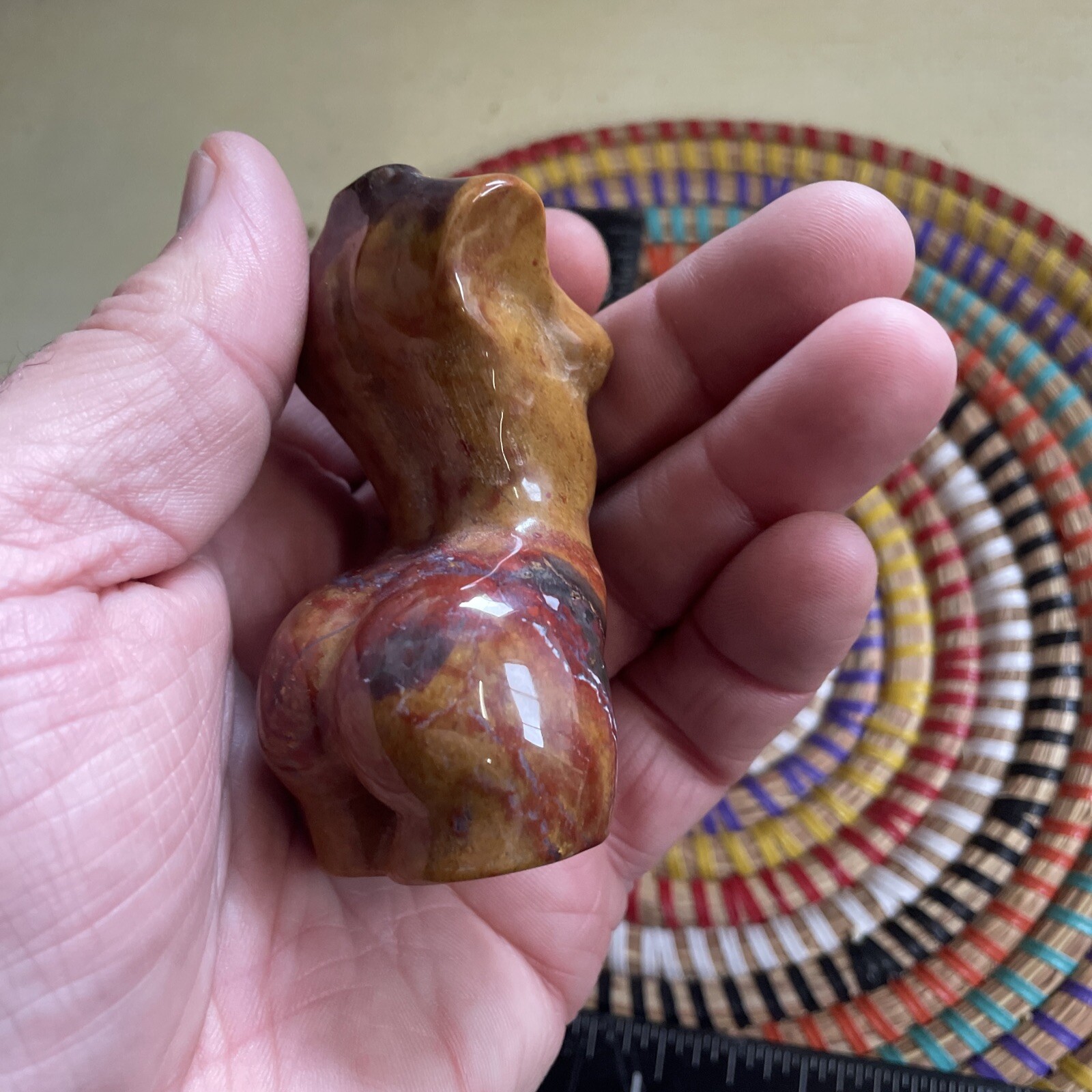 Ocean Jasper Lady Body Crystal Carving – Women Body Goddess Approx 8cm #6