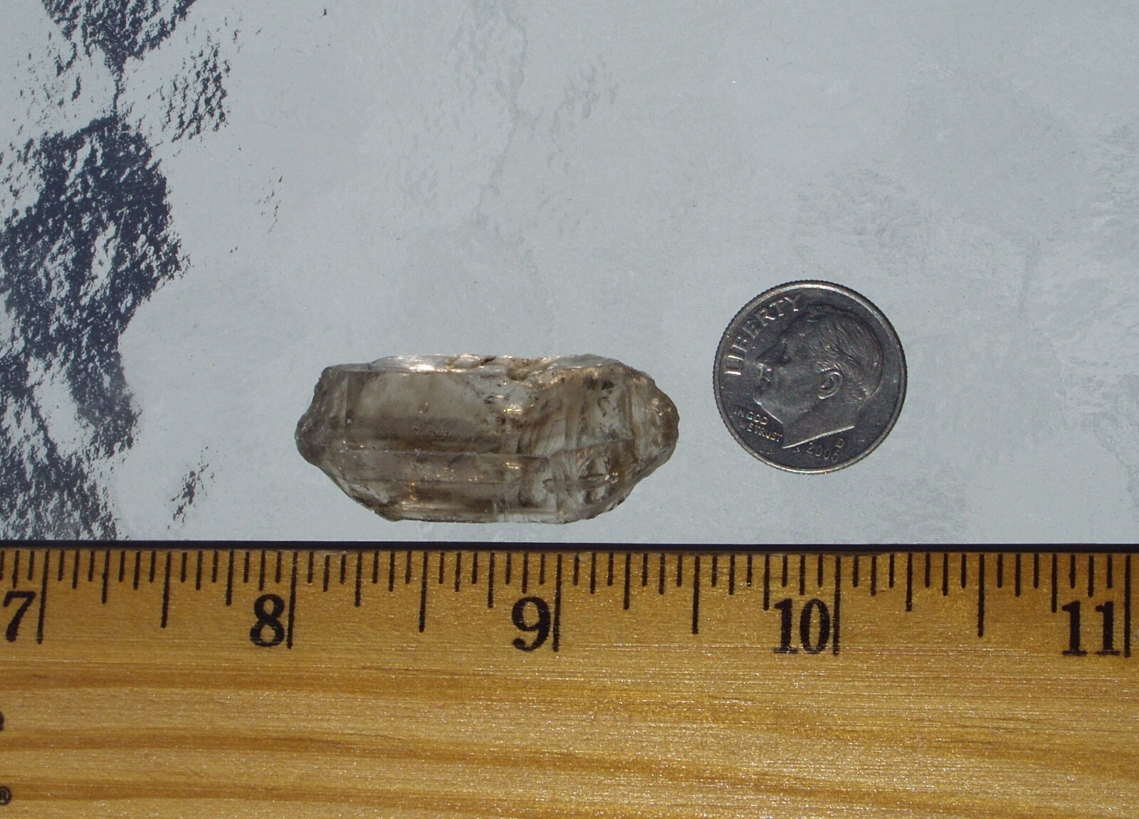 Tibetan Black Quartz Double Terminated Point 35 mm 9.9 g