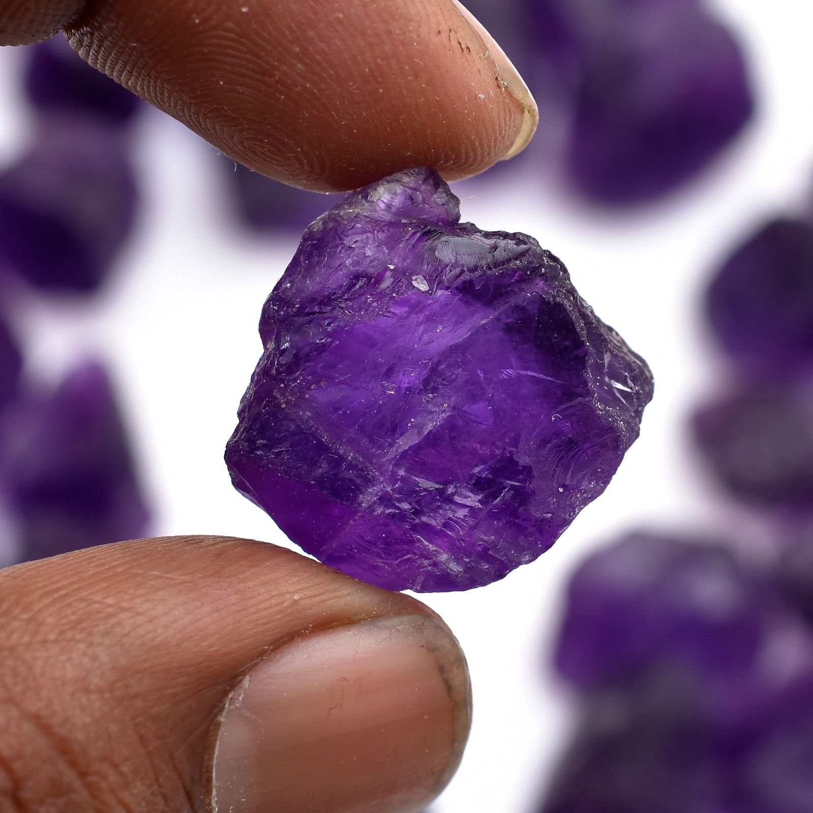 AAA Grade Natural Amethyst Rough: Raw Chunk Fine Gemstone for Jewelry