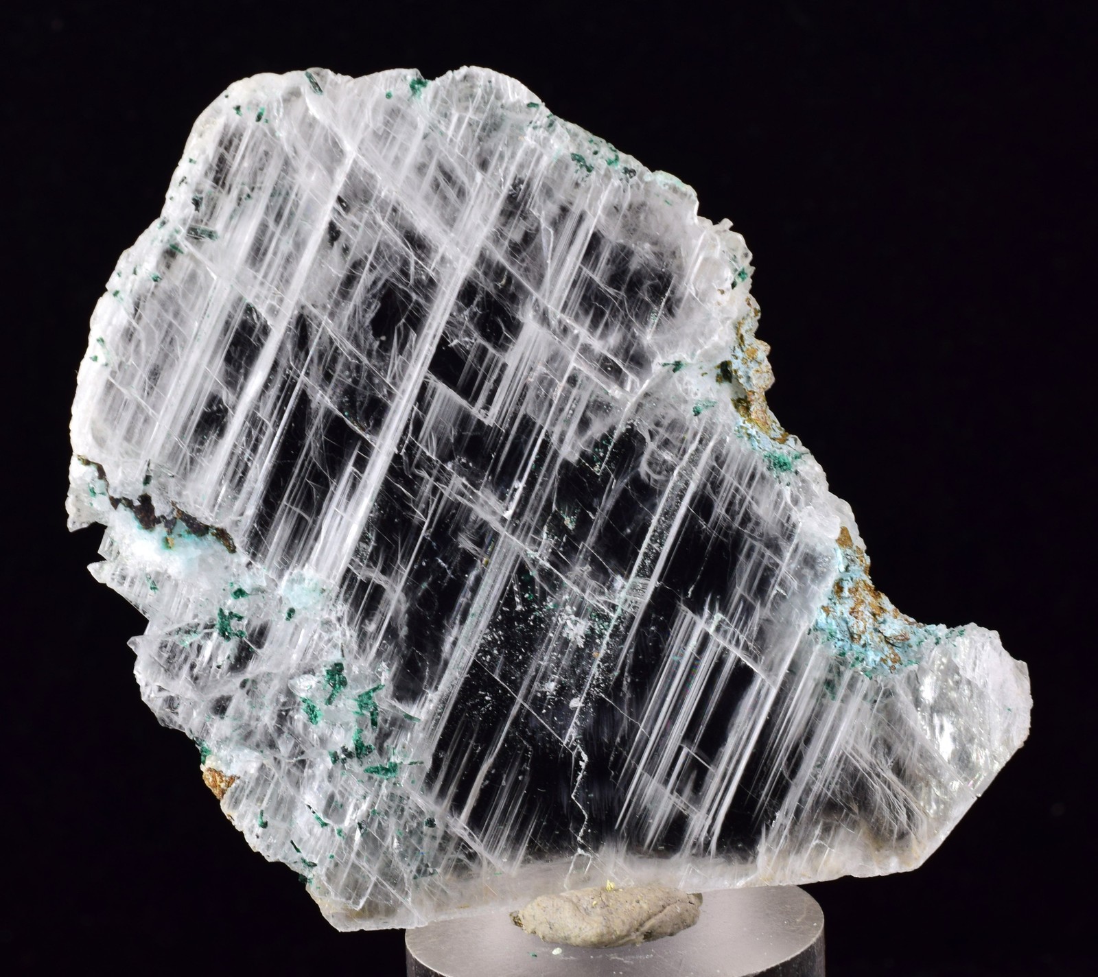 4.6cms GEM ATACAMITE INSIDE SELENITE CRYSTAL LILY MINE PERU TB179