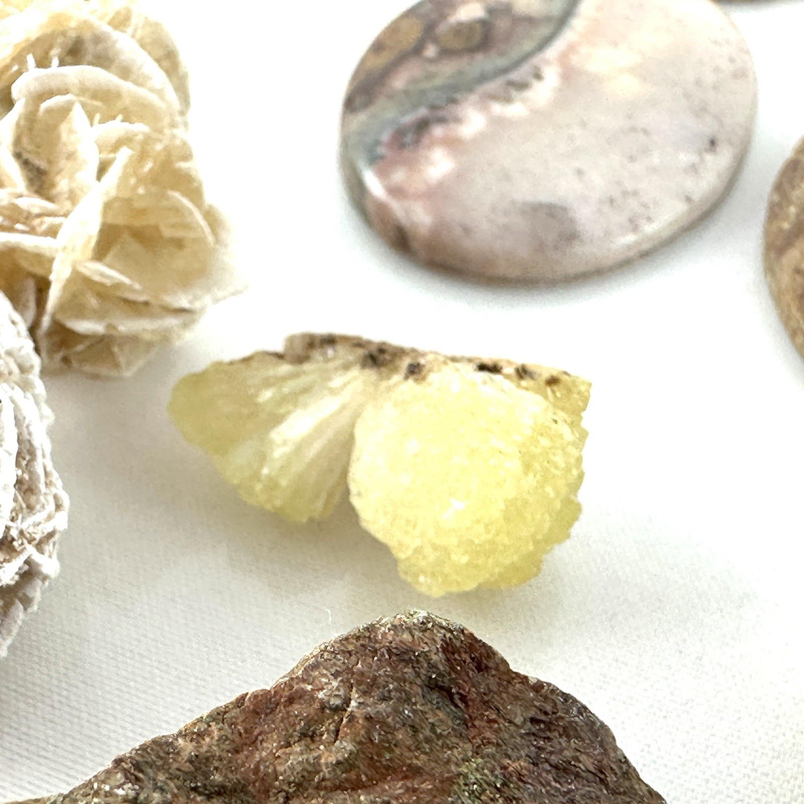 Mixed Lot Polished Rocks & Rough Gemstone Mix Red Garnet Crystal