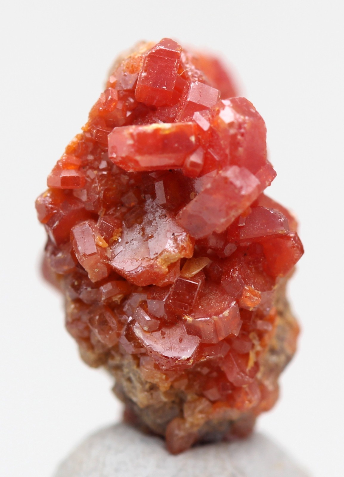 VANADINITE Crystal Mineral Specimen Cluster Matrix Gemstone Natural Red MOROCCO