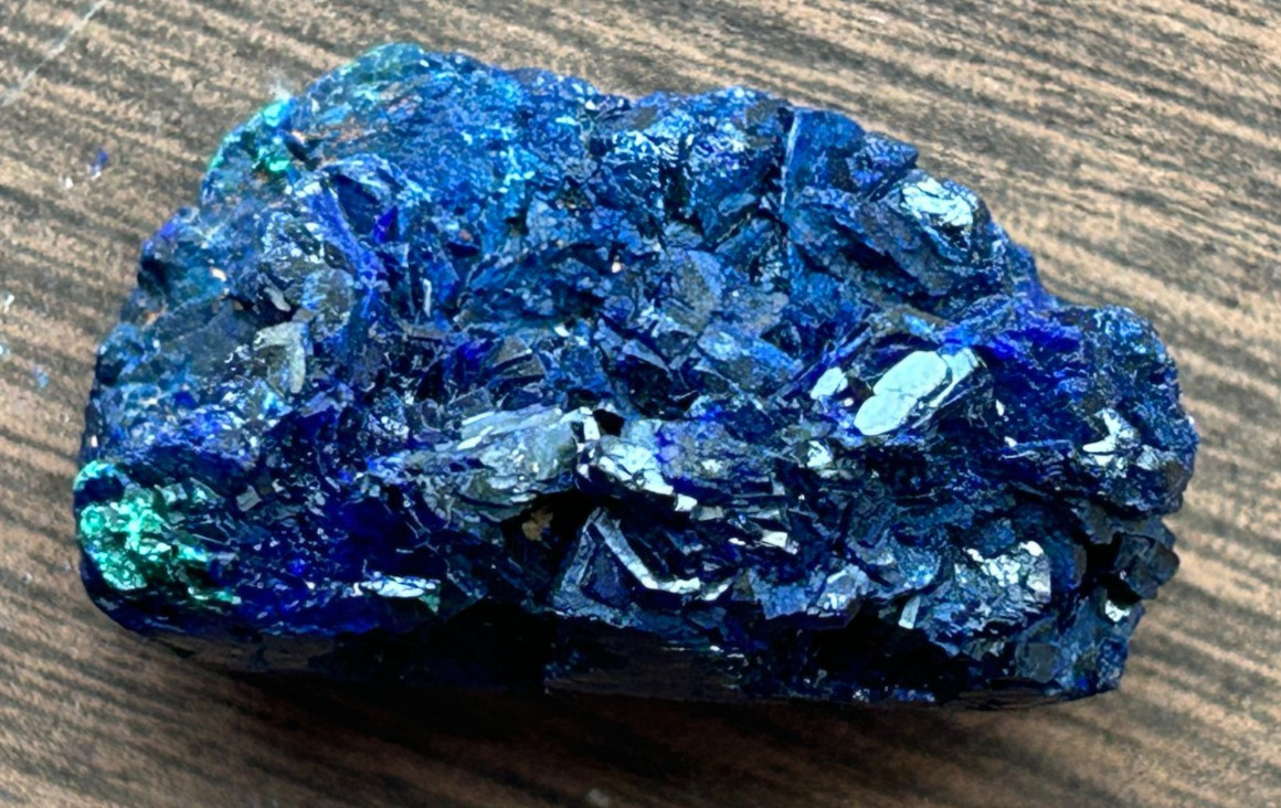 Natural Arizona Azurite Crystal Specimen 35mm Deep Blue Mineral 19.3g