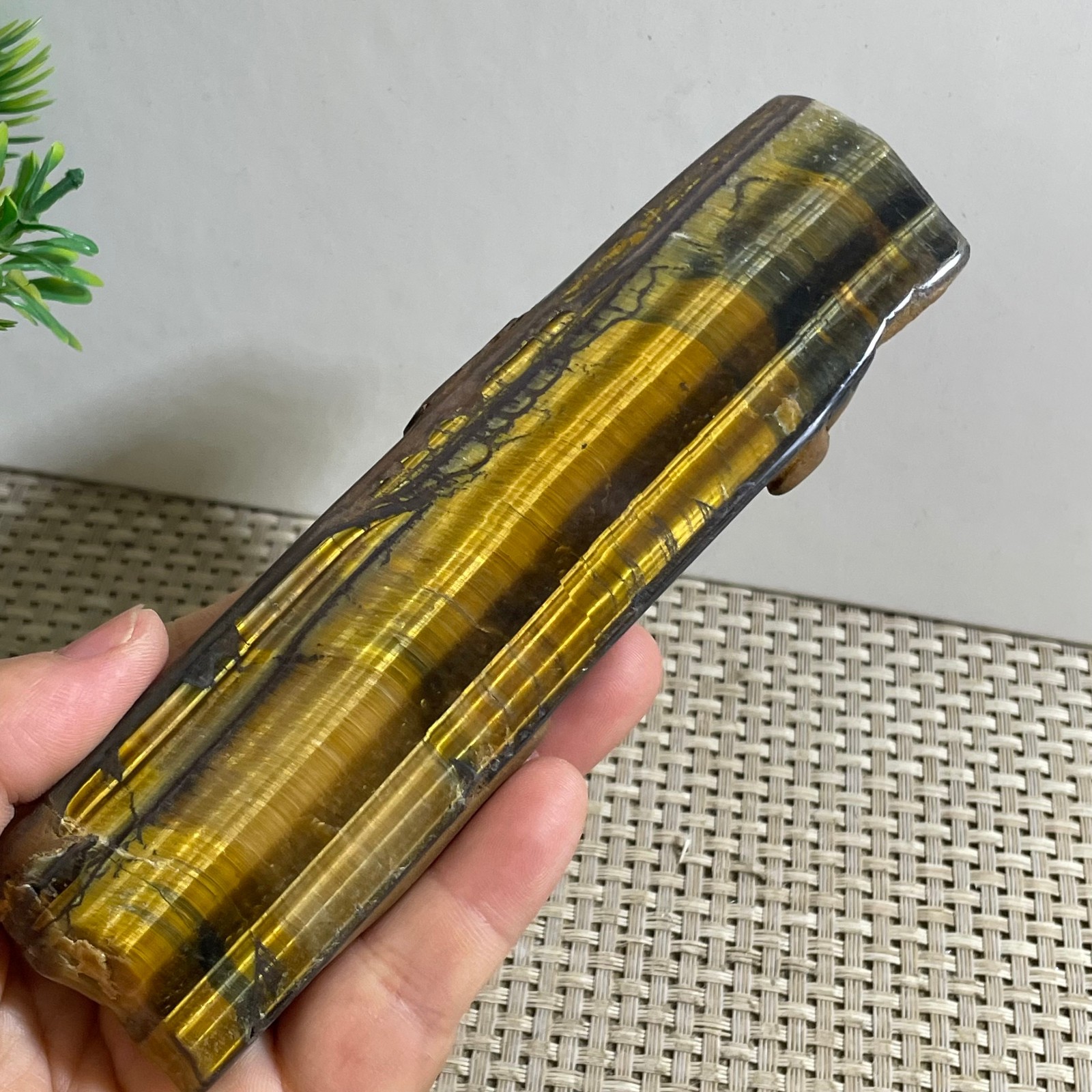140g tiger’s-eye Rough Raw Stone Rock Specimen Reiki healing