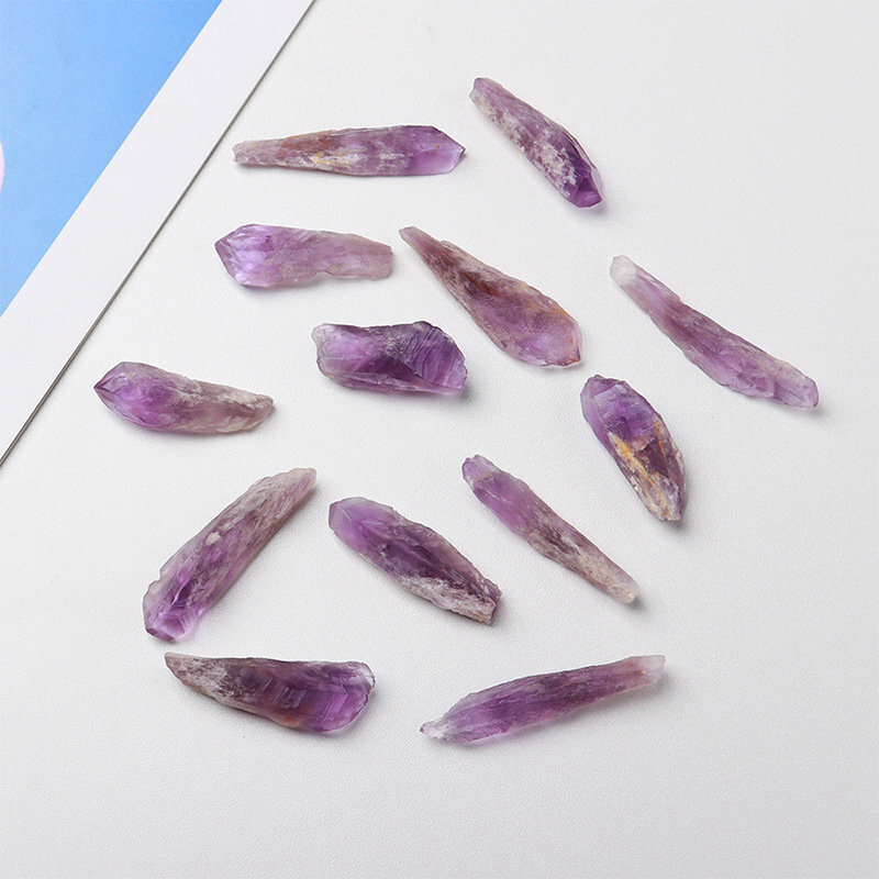1Pcs Natural Amethyst Cluster Quartz Geode Druzy Stone Crystal Gem Wand Scepter