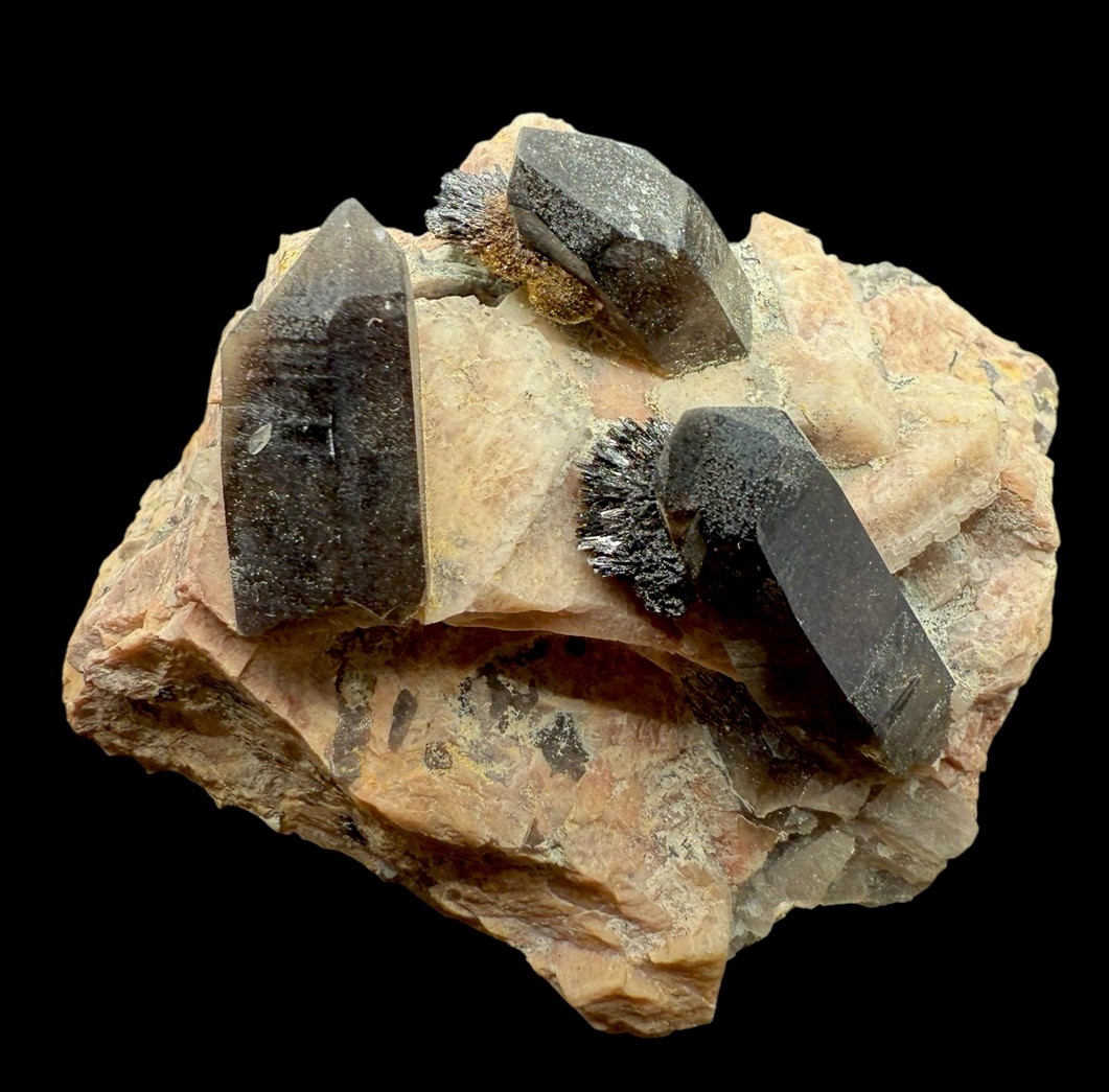 Smoky Quartz & Goethite & Microcline : Lake George . Teller Co., Colorado 🇺🇸