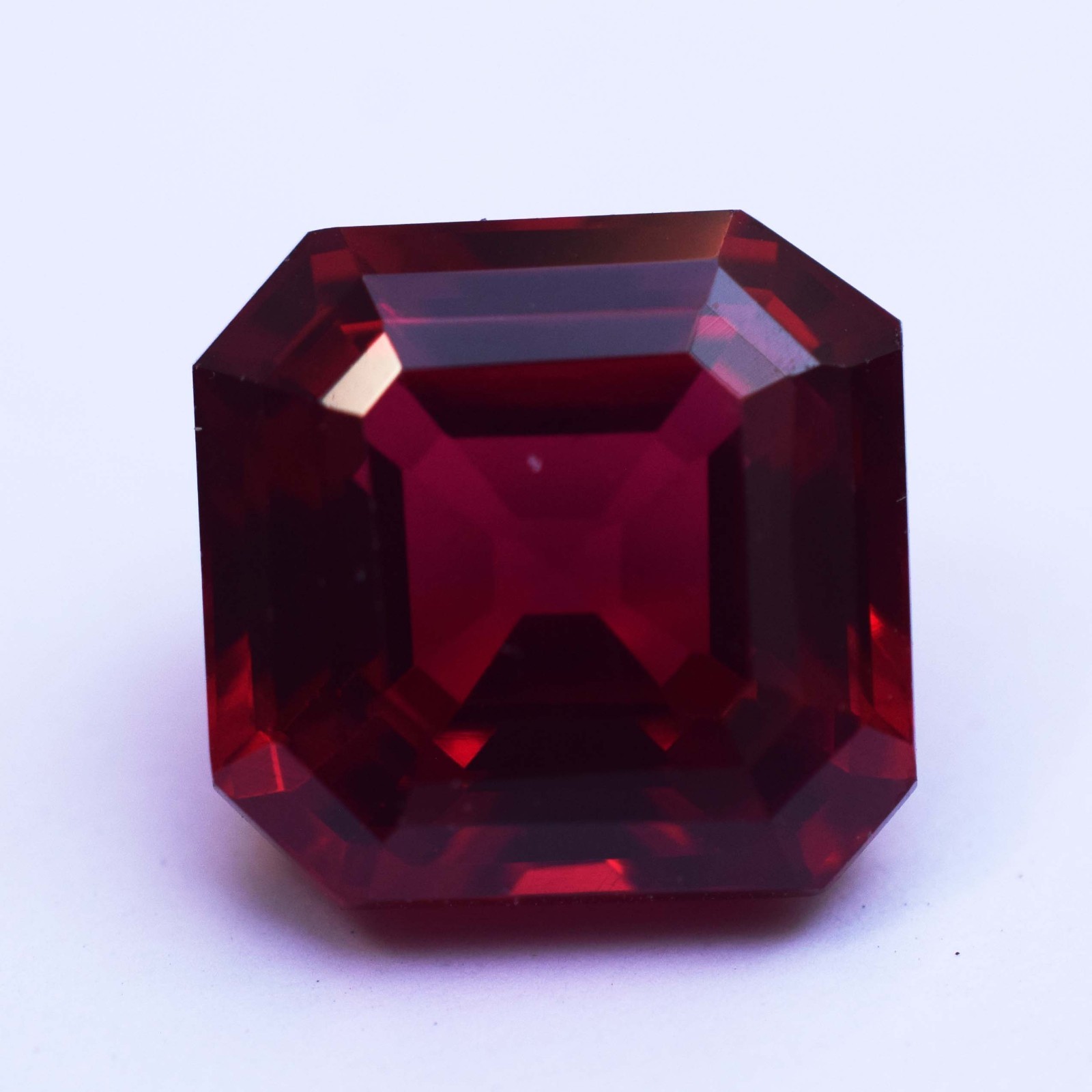 Burmese 14.30 CT Natural Red Ruby Octagon Cut Flawless Certified Loose Gemstone